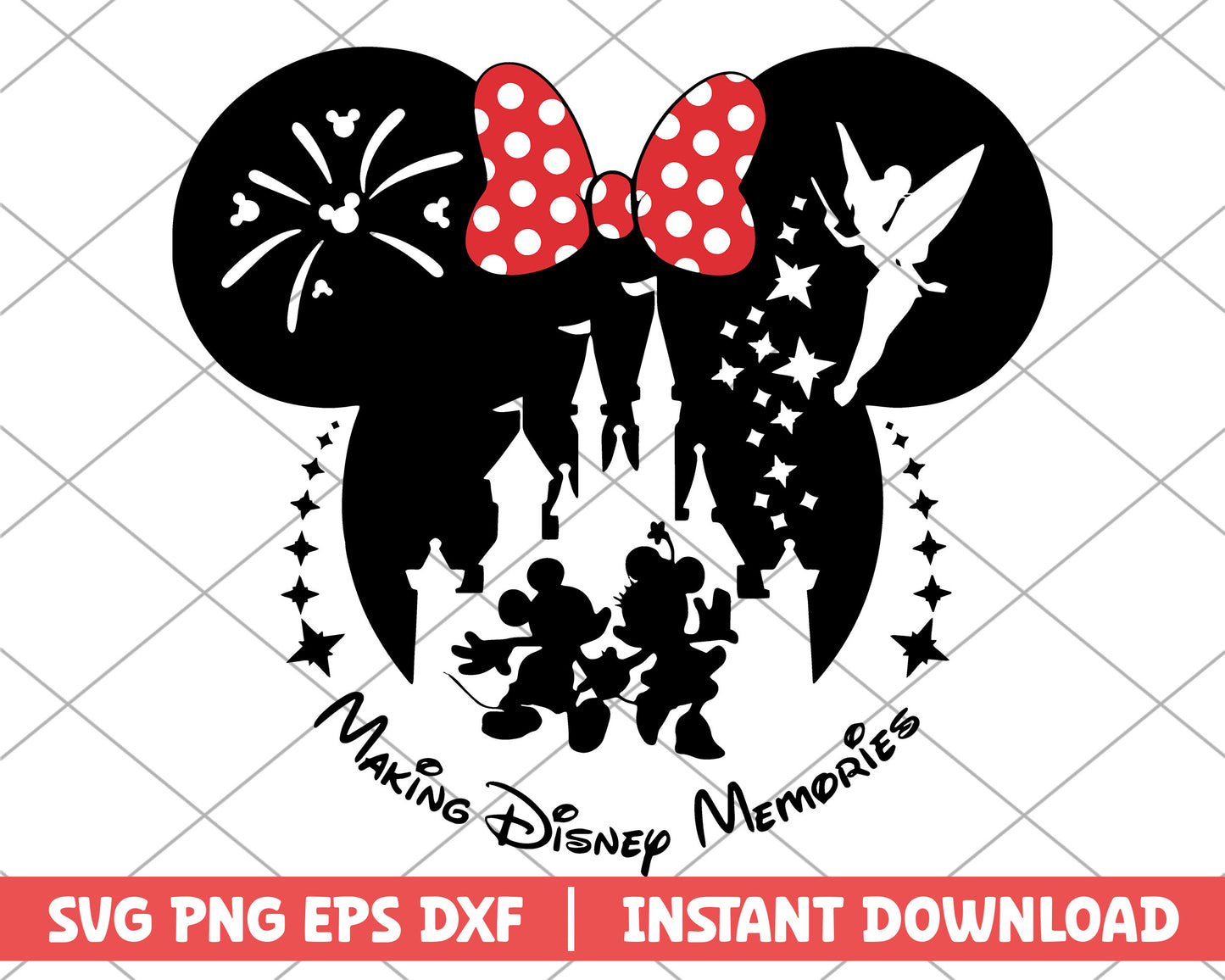Minnie mouse making disney memories svg