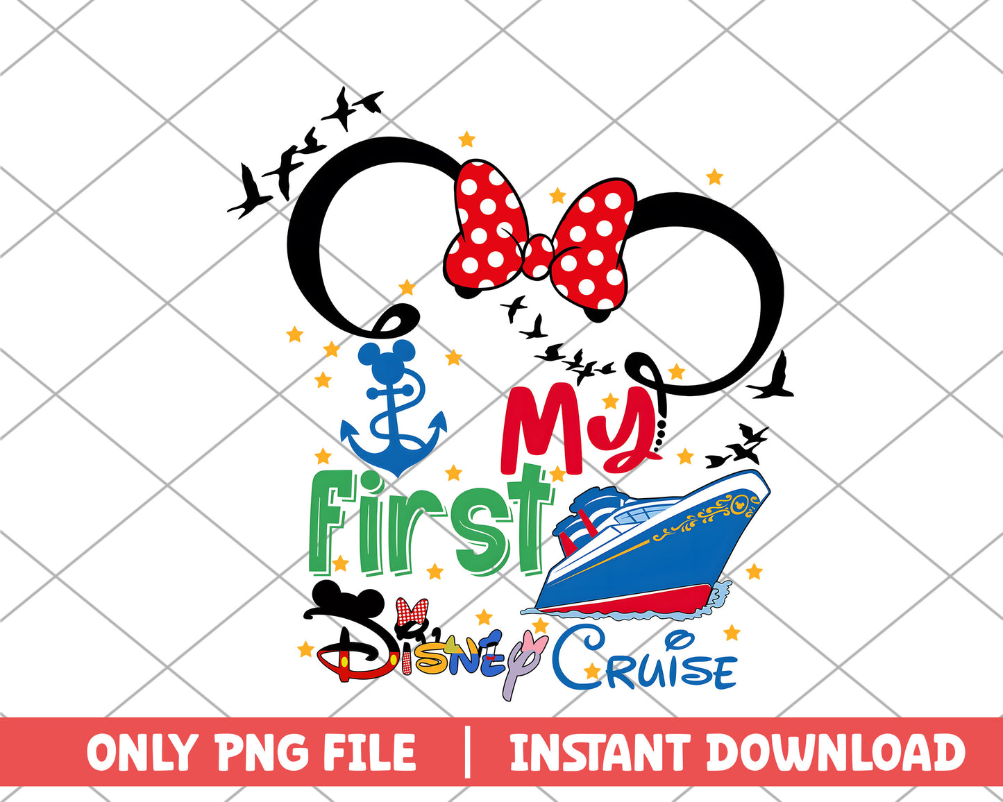 Minnie my first disney cruise disney png
