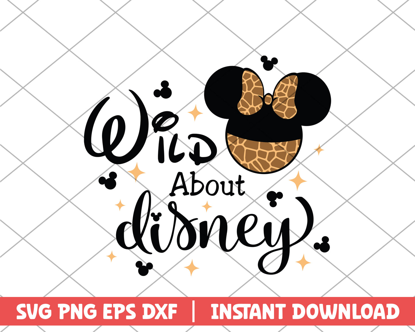 Minnie wild about disney svg