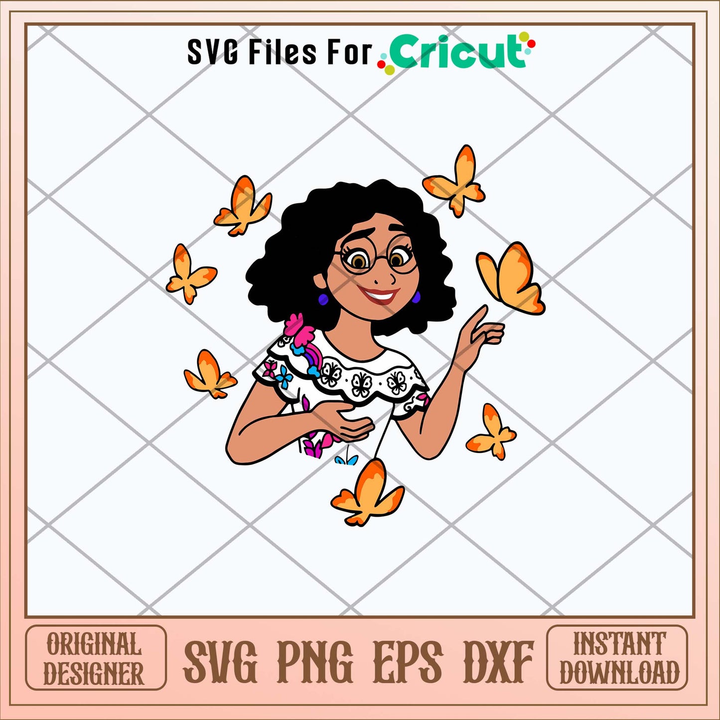 Mirabel Madrigal Charm Svg, Encanto Svg-Svgfilesforcricut