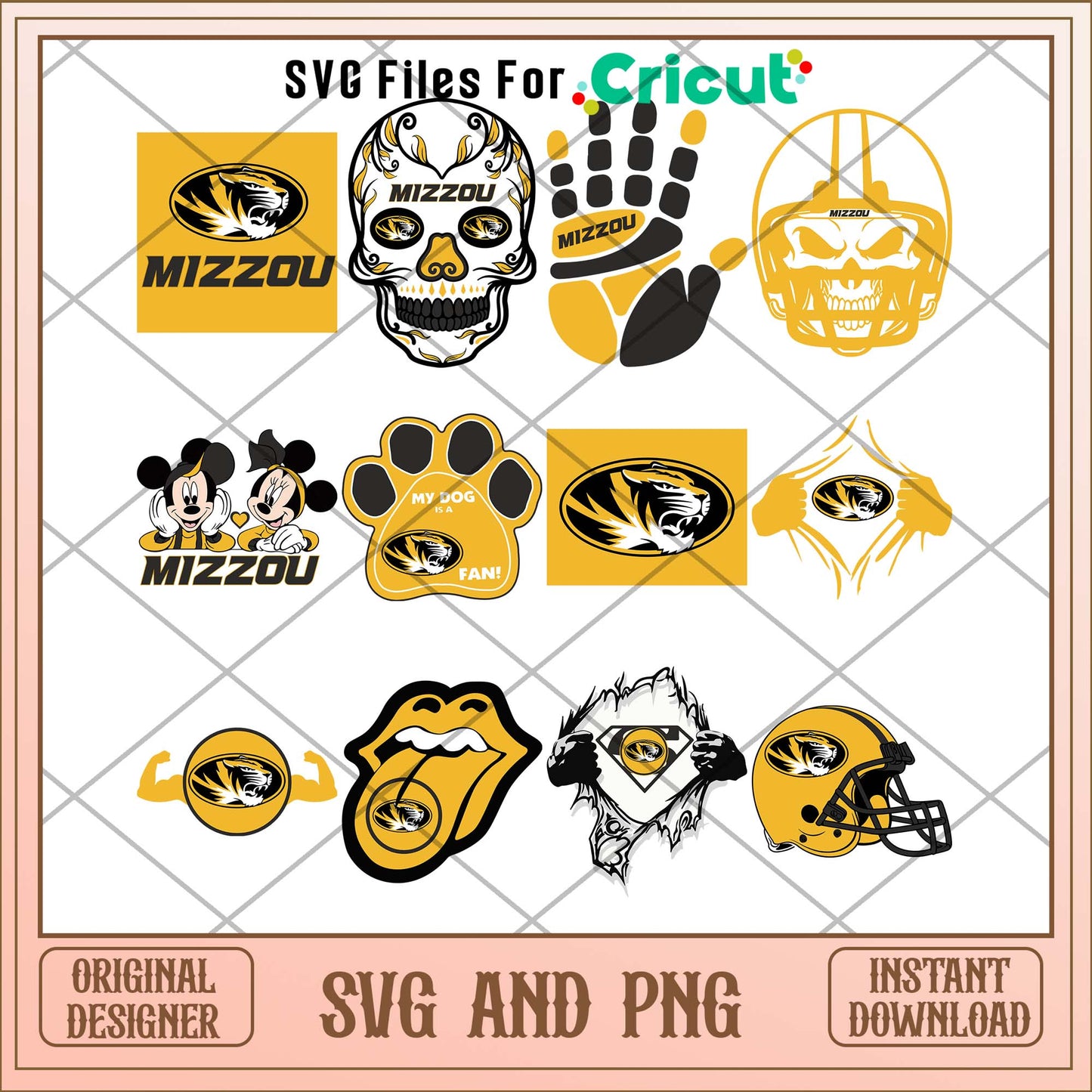 Missouri Tigers skull svg, Missouri Tigers svg bundle, NCAA svg