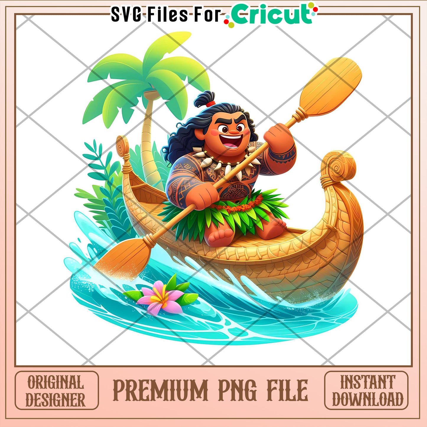 Moana PNG Premium Cricut File