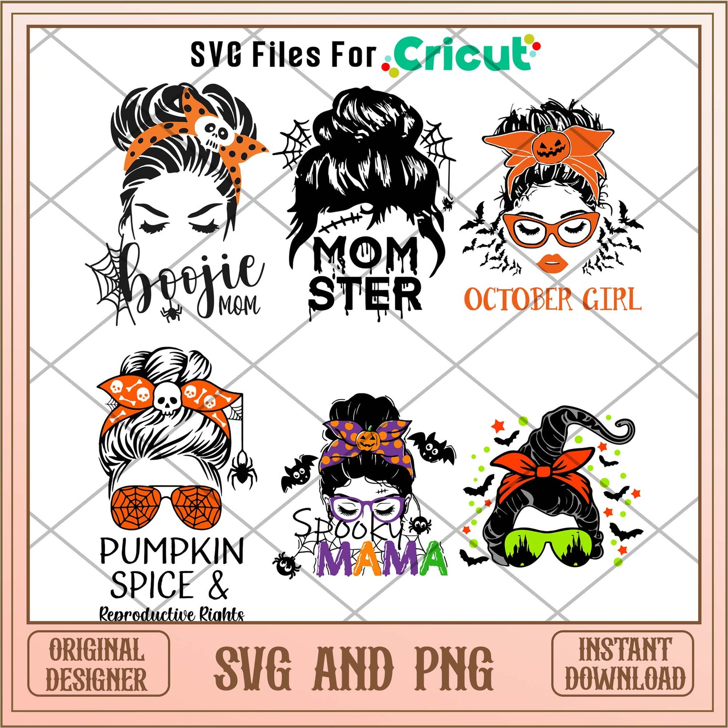 Mom Halloween svg bundle, Halloween svg - Svgfileforcricut