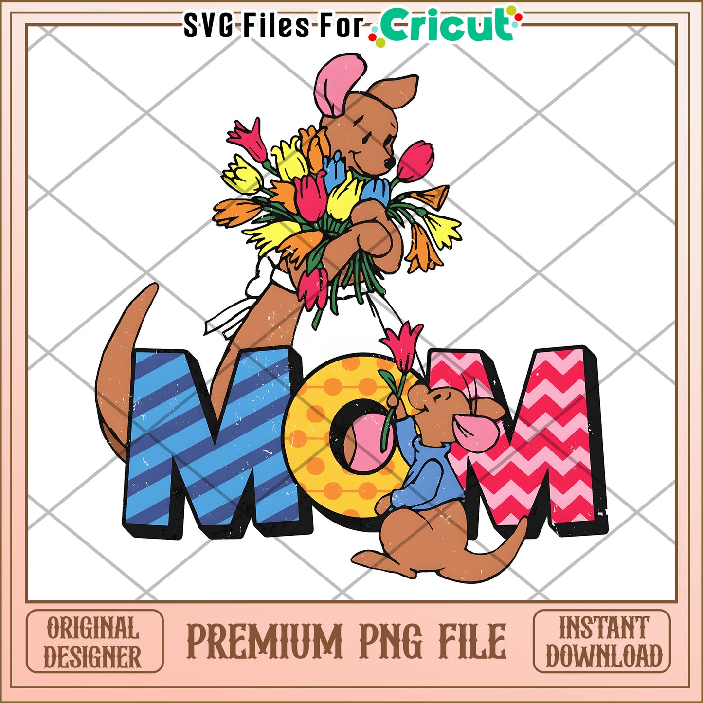 Mom Kangaroo PNG Cricut Design