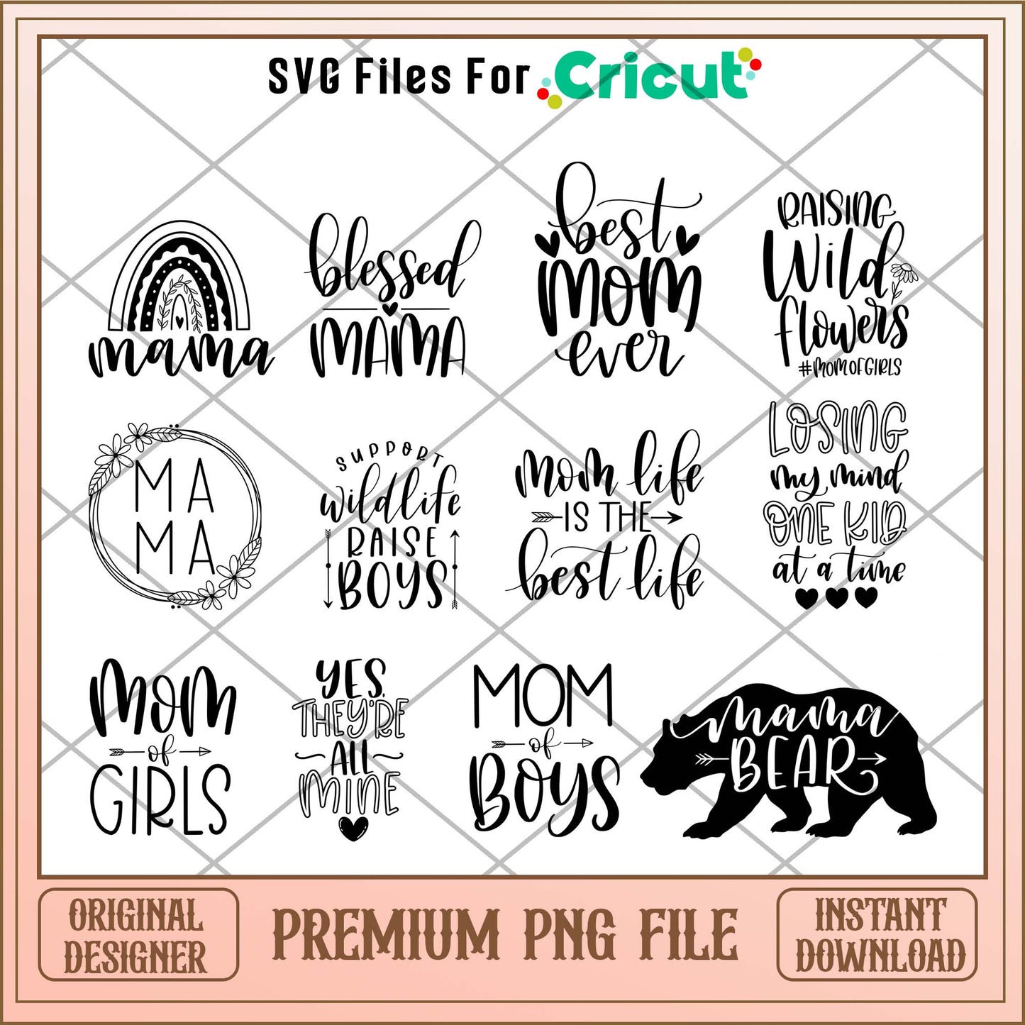 Mom life PNG bundle, Cute quotes png bundle - Svgfileforcricut