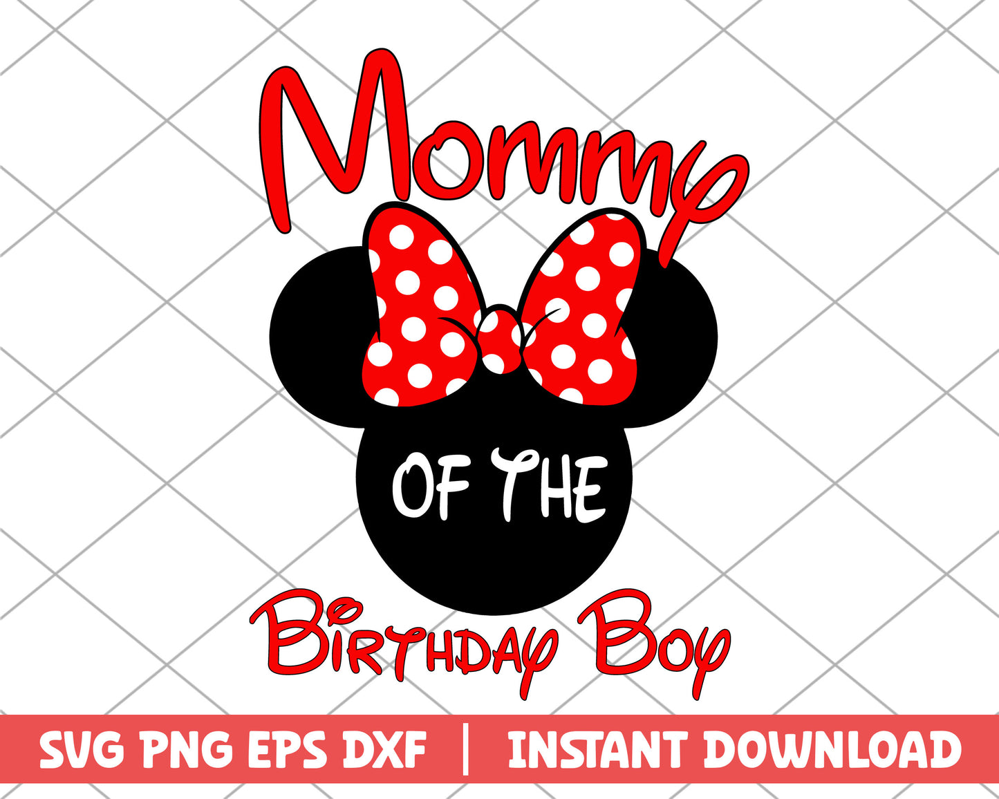 Mommy of the birthday boy disney svg