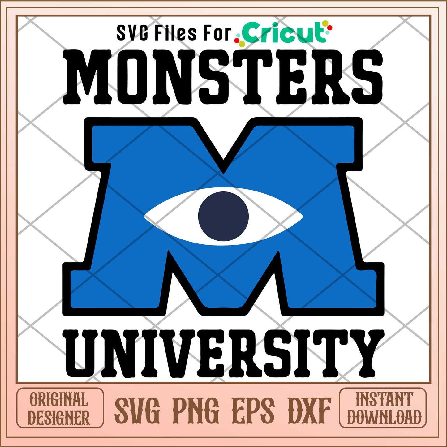 Monsters University Logo svg, monsters inc svg, Digital dowload