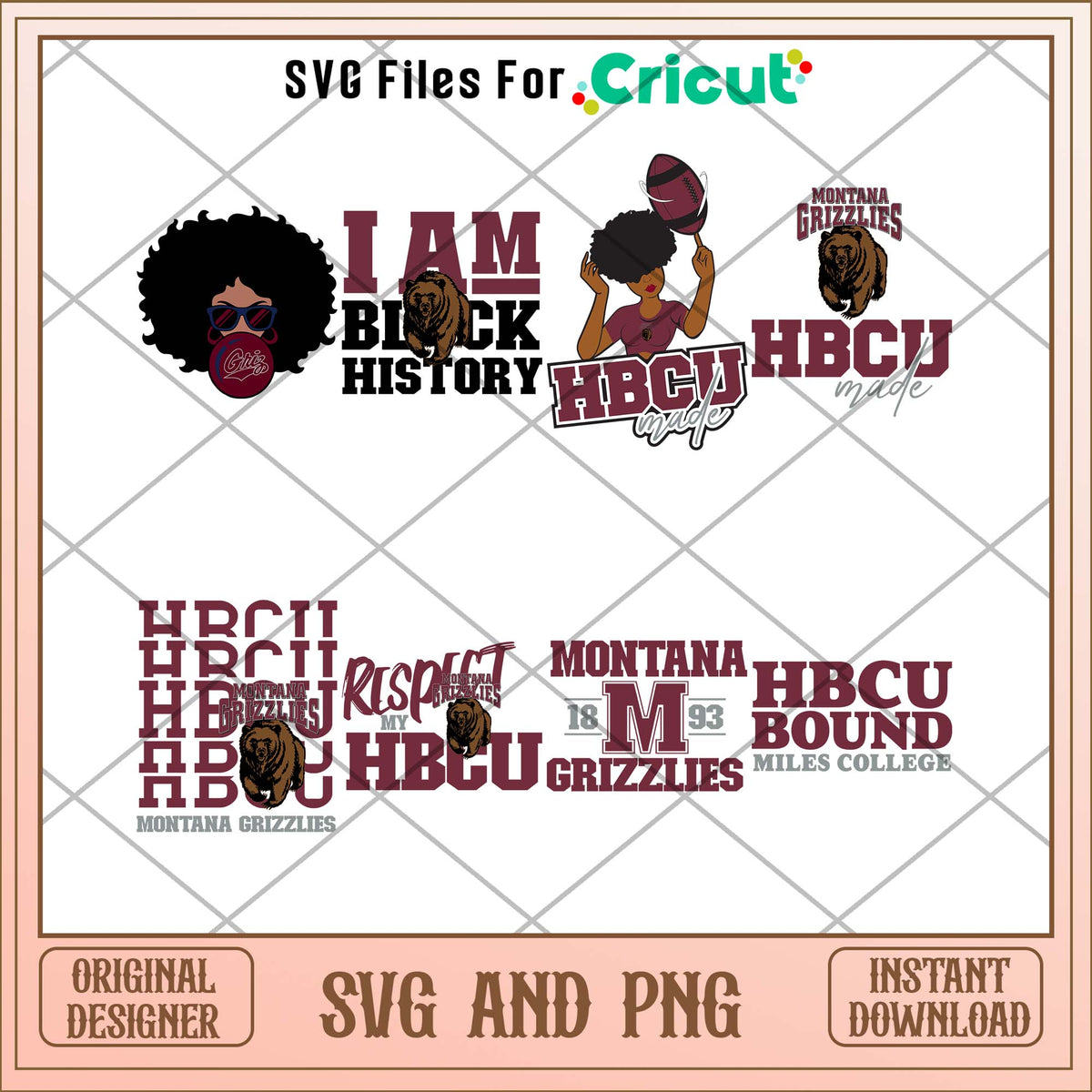 Montana Grizzlies HBCU svg, Montana Grizzlies svg bundle, NCAA svg