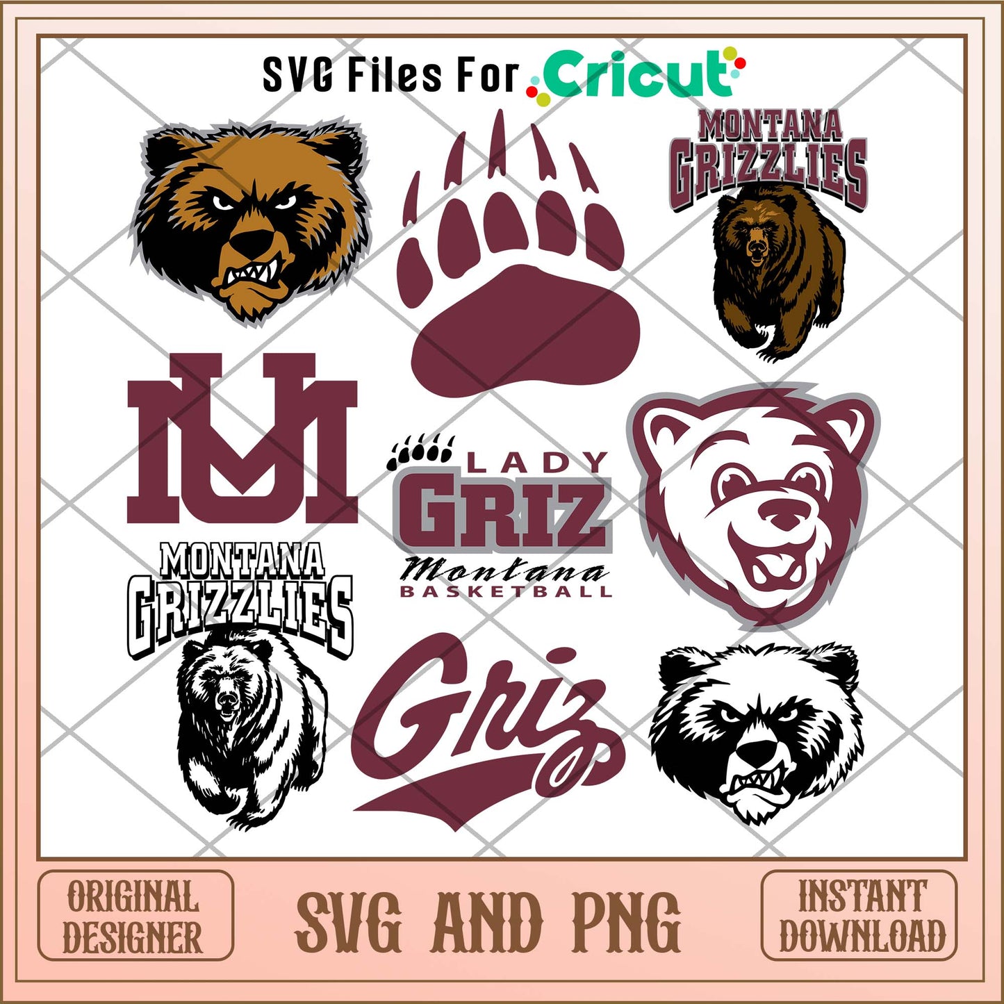 Montana Grizzlies svg, Montana Grizzlies svg bundle, NCAA svg