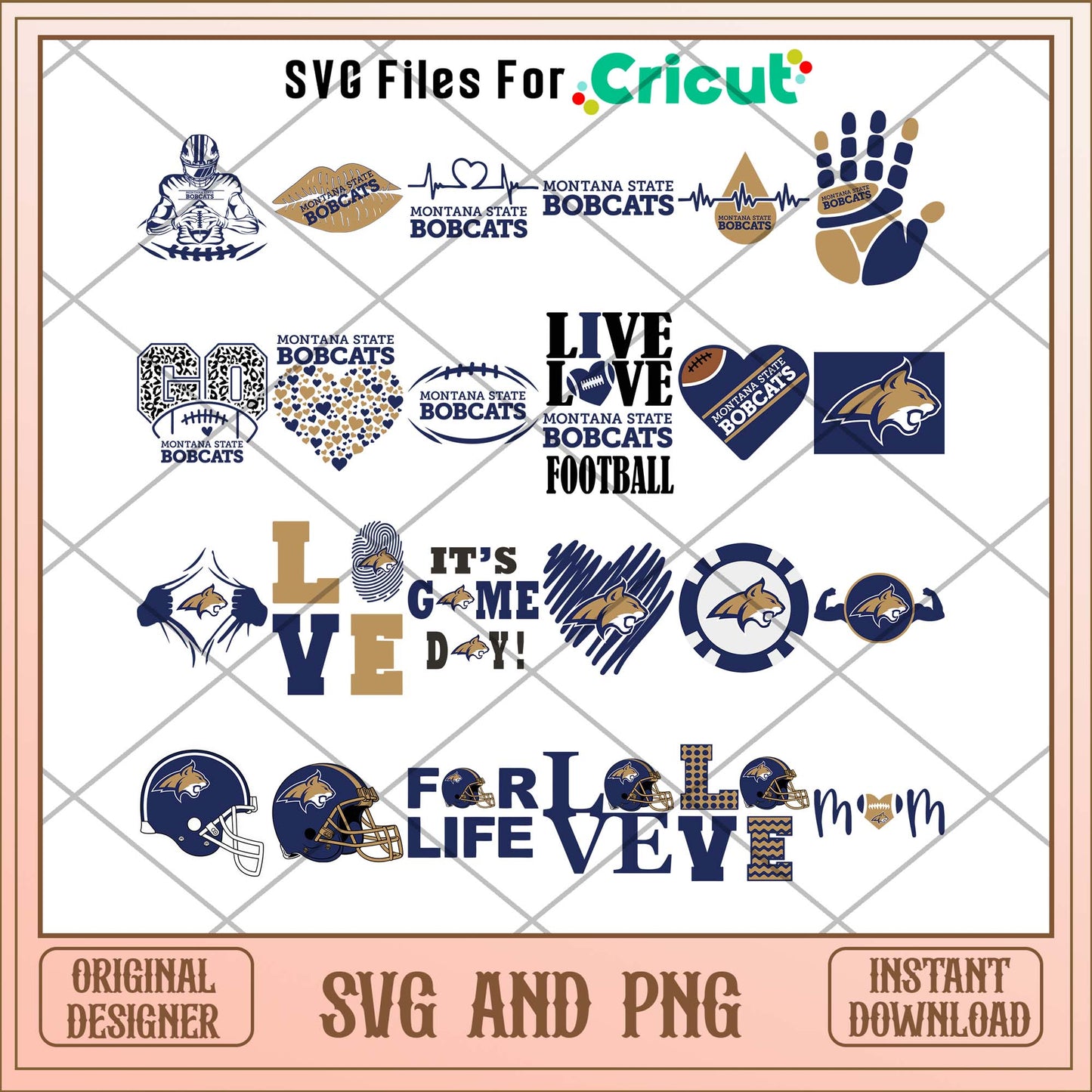 Montana State Bobcats for life svg, Montana Bobcats svg bundle, NCAA svg