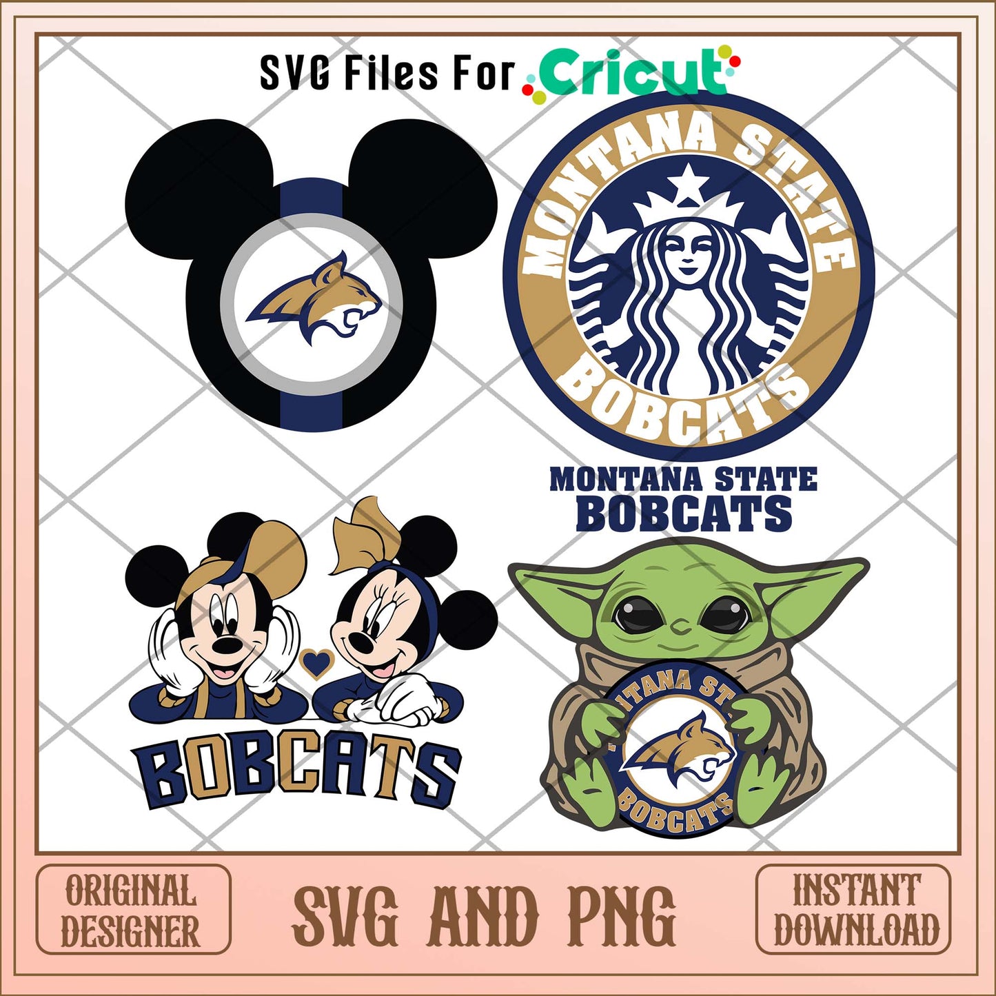 Montana State Bobcats Disney svg, Montana Bobcats svg bundle, NCAA svg