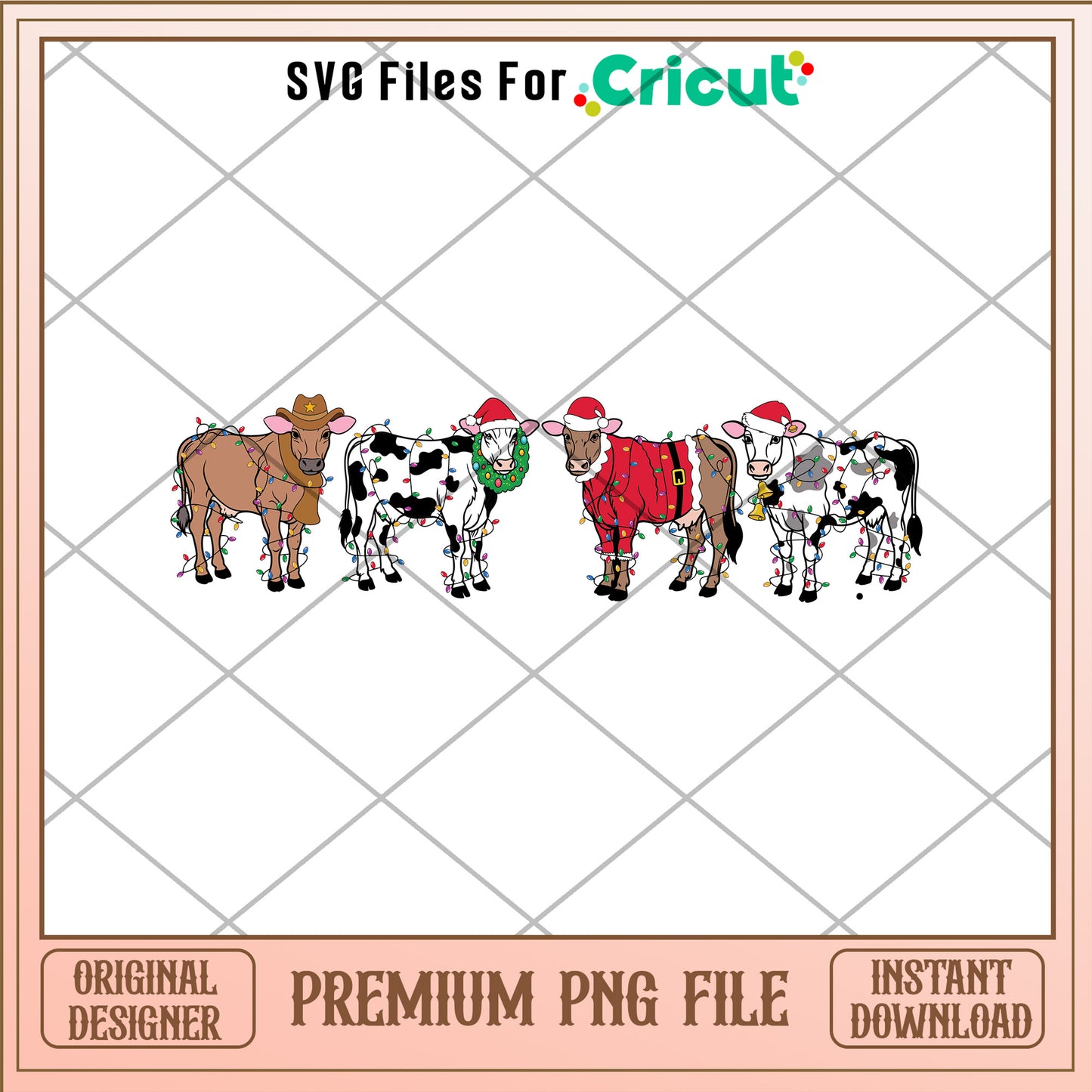 Mooey merry christmas png, merry christmas png, mooey santa hat png