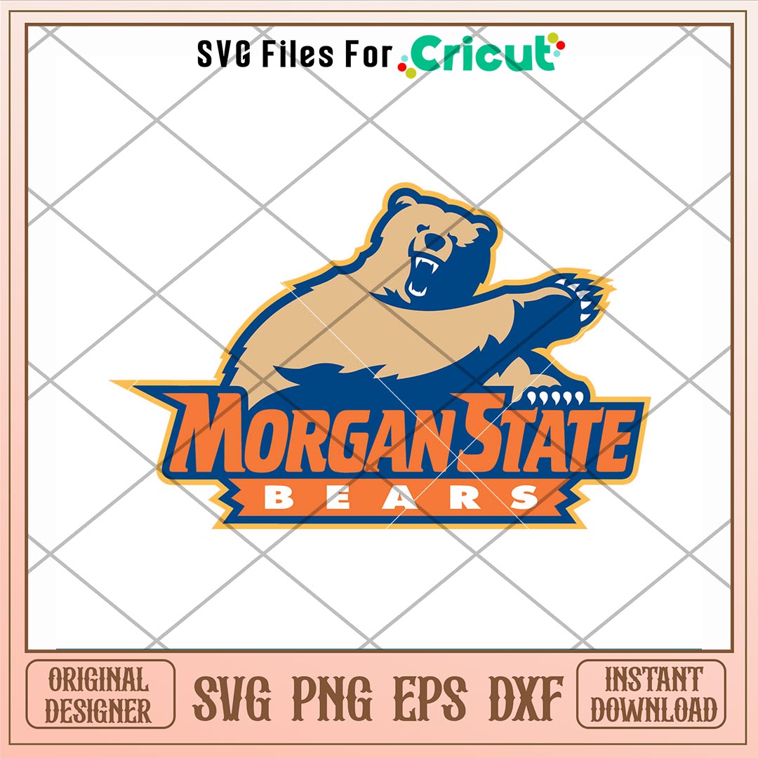Morgan State Bears Logo Svg, Morgan State Bears Svg, NCAA Svg