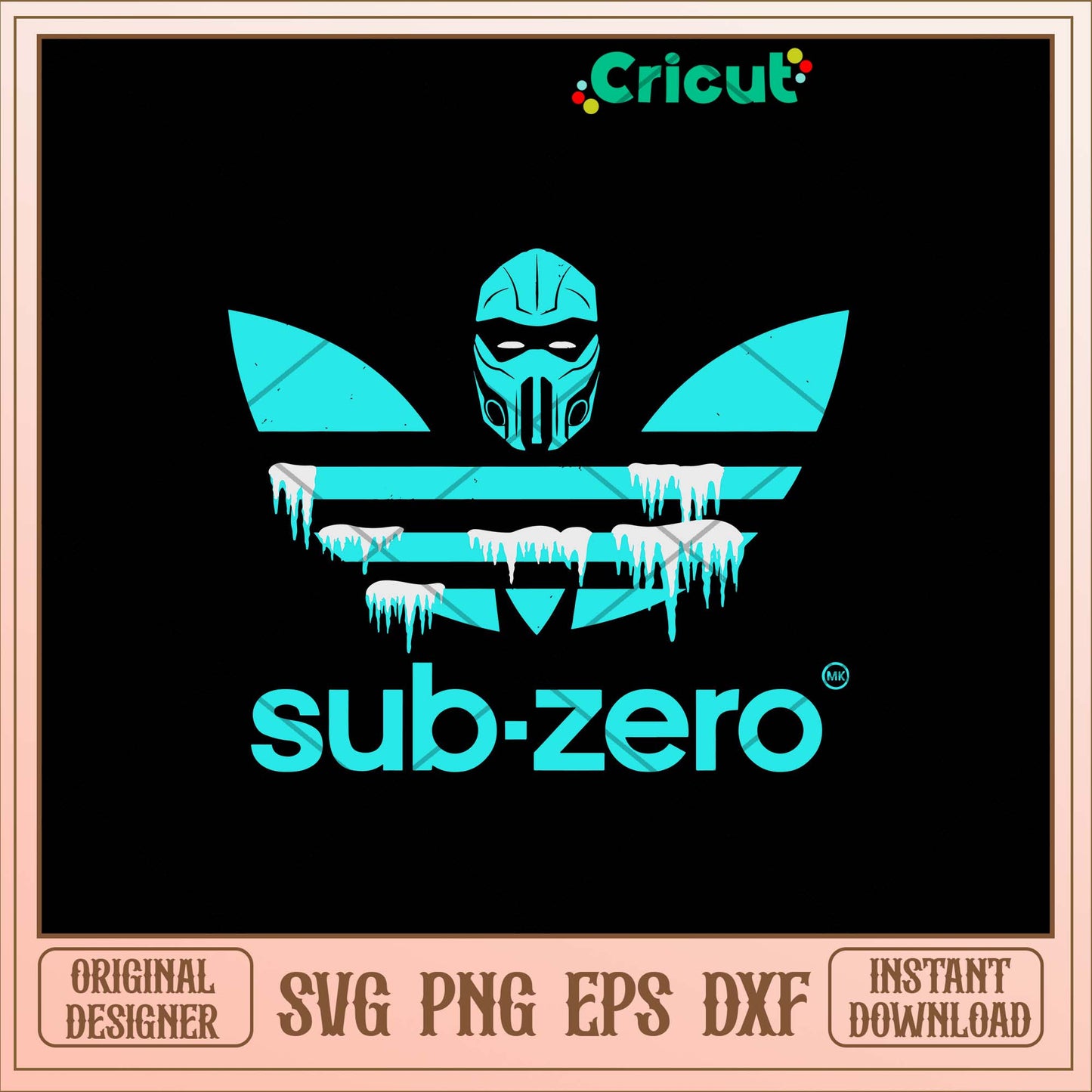 Mortal Kombat Sub Zero Adidas Svg, Sub Zero Svg-Svgfilesforcricut