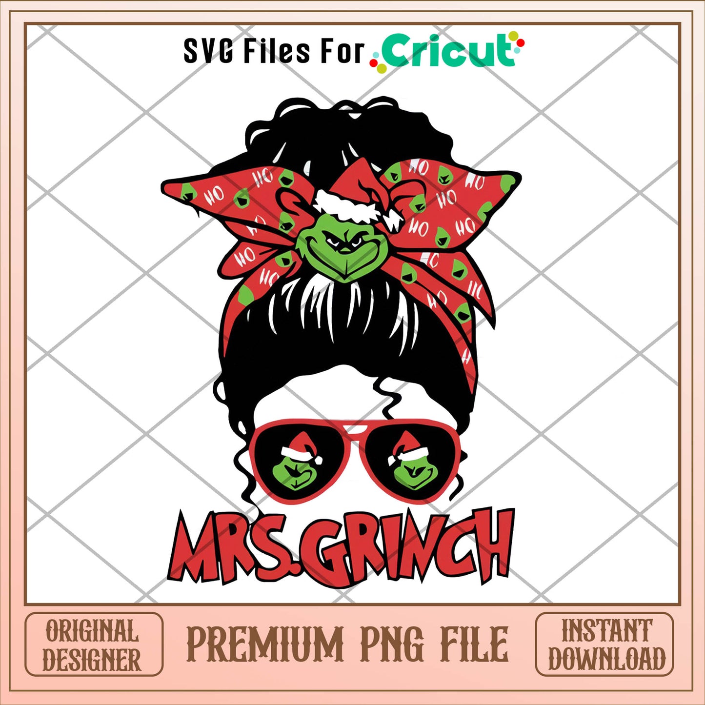 Mrs.Grinch christmas png, grinch png, christmas png