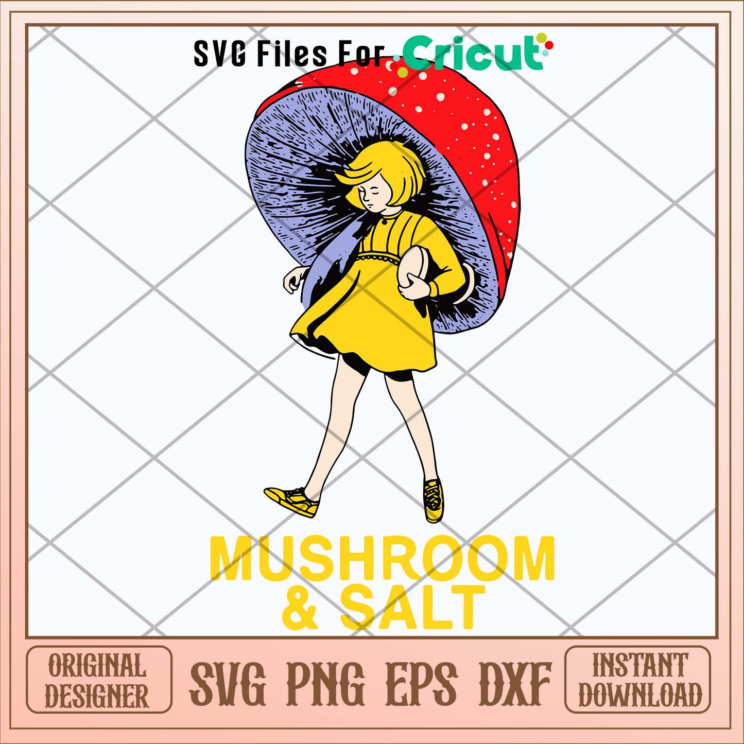 Mushroom And Salt Svg, Mario Mushroom Svg-Svgfilesforcricut