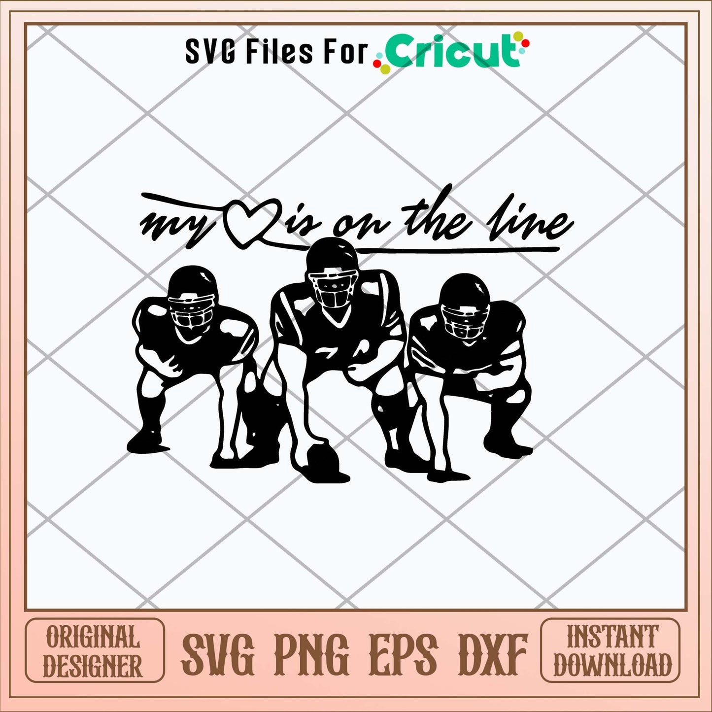 My Heart Is On The Line Svg, Baseball Svg-Svgfilesforcricut