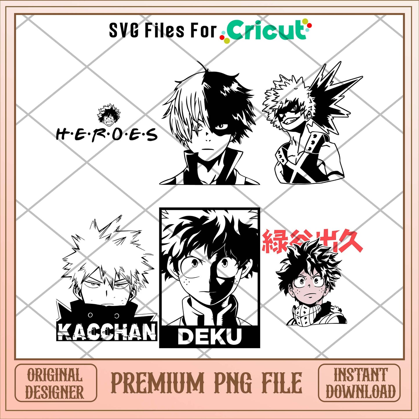 Anime My Hero Academy shadow png bundle