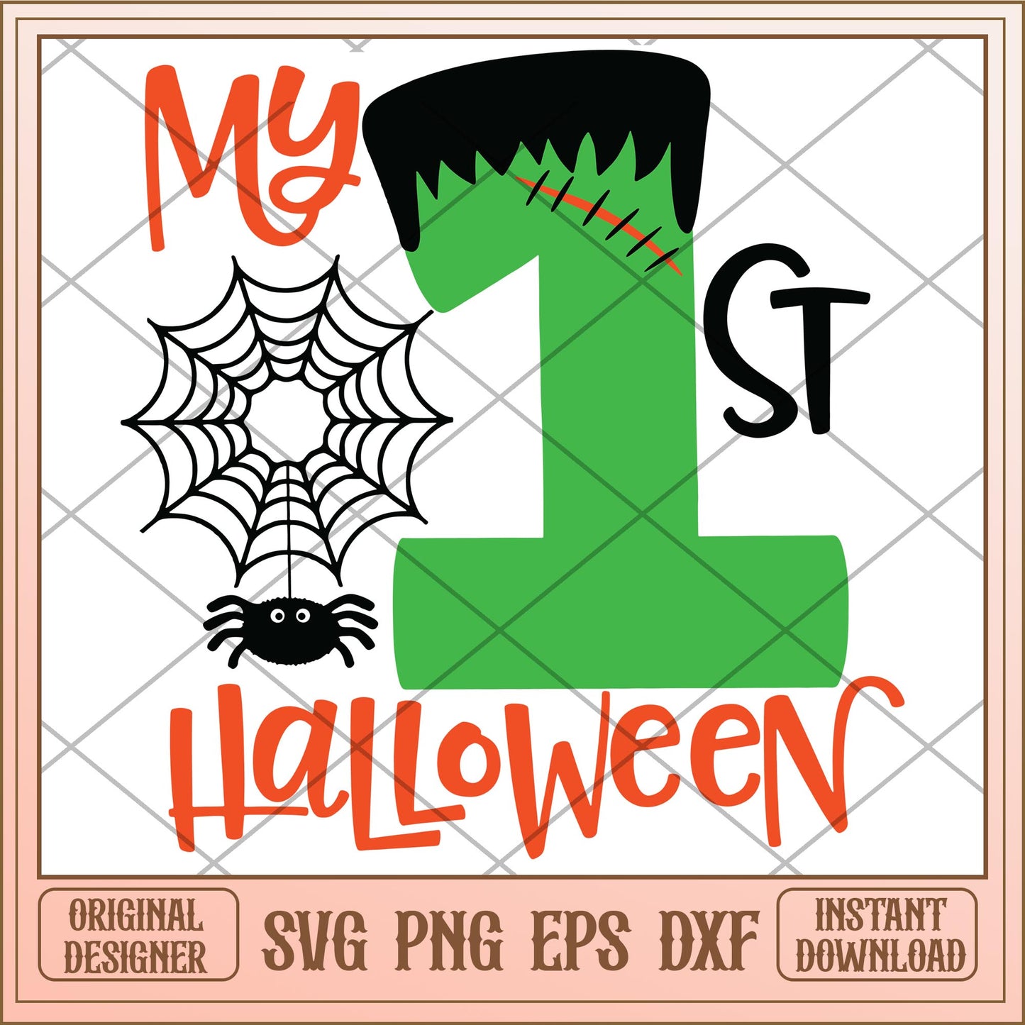 My 1st hallowen svg, halloween characters svg, digital download