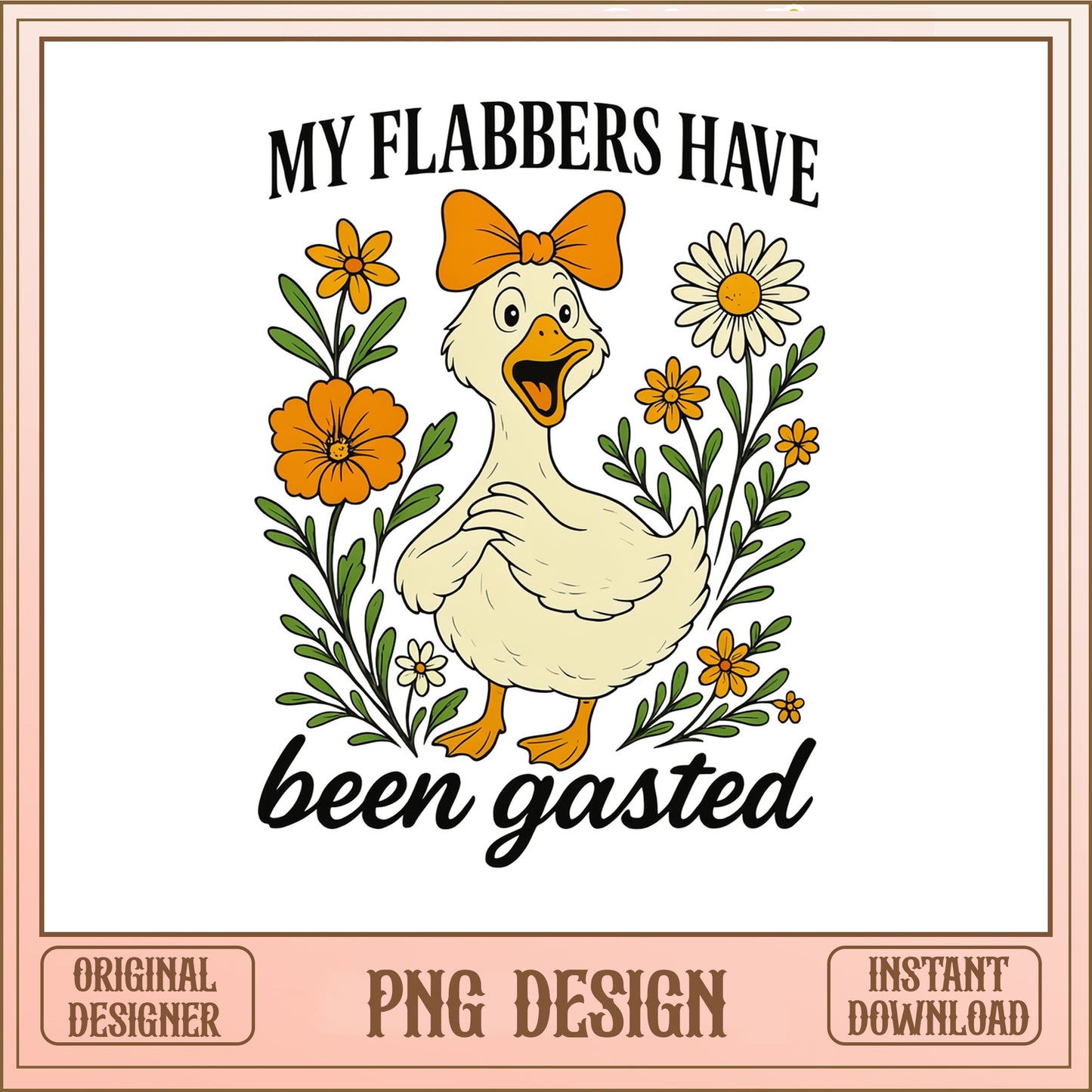 My Flabbers Have Been Gasted PNG, Funny Duck PNG, Sarcastic PNG