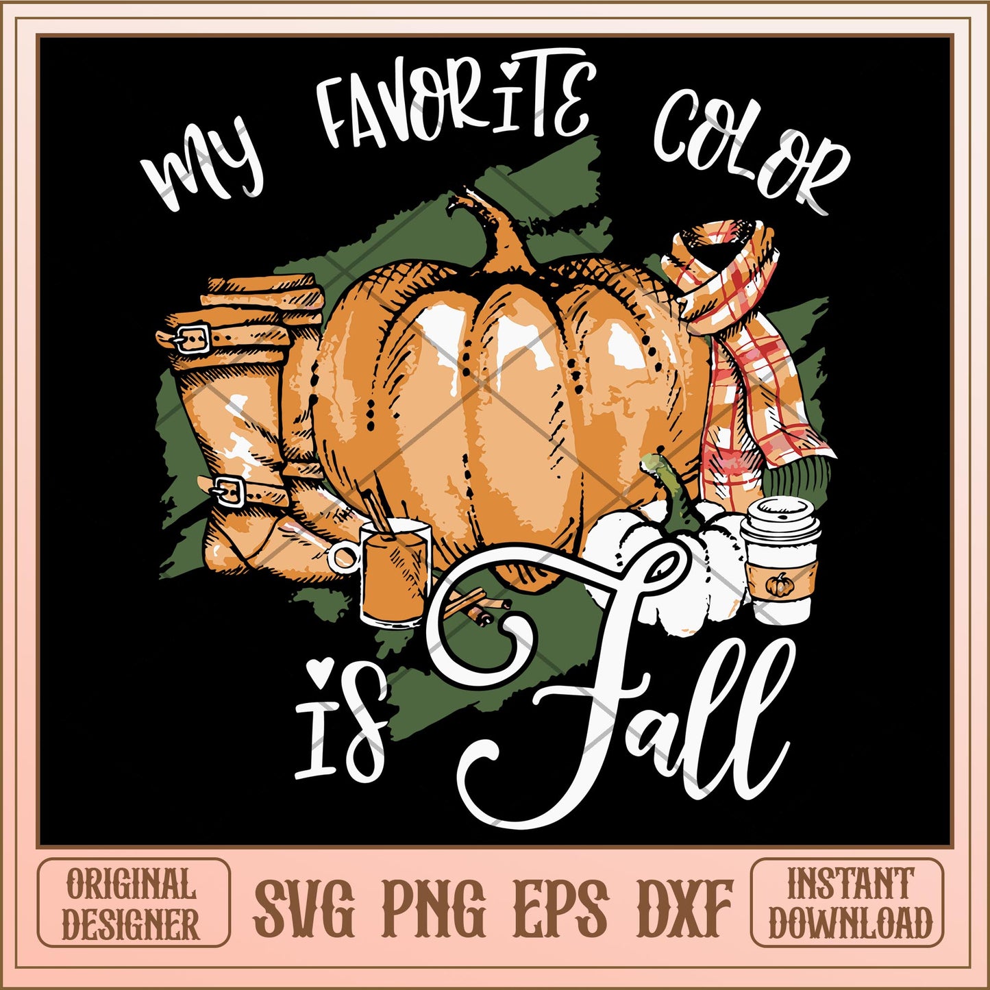 My favorite color is fall svg, halloween characters svg, digital download