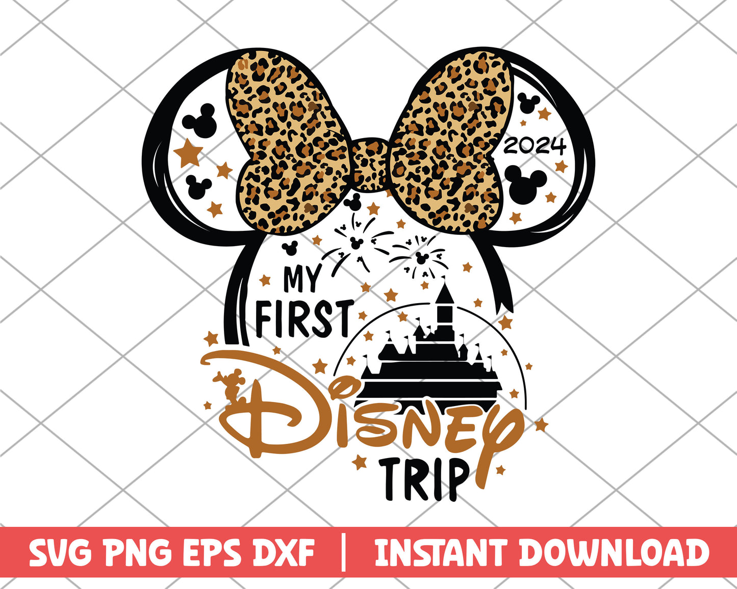 My first disney trip 2024 minnie mouse disney svg