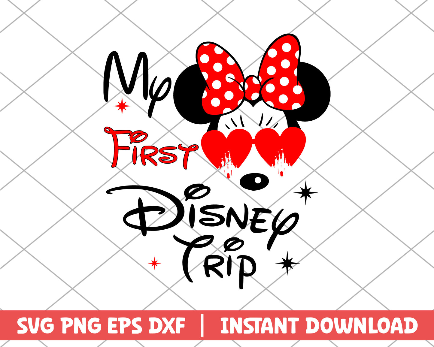 My first disney trip minnie mouse disney svg