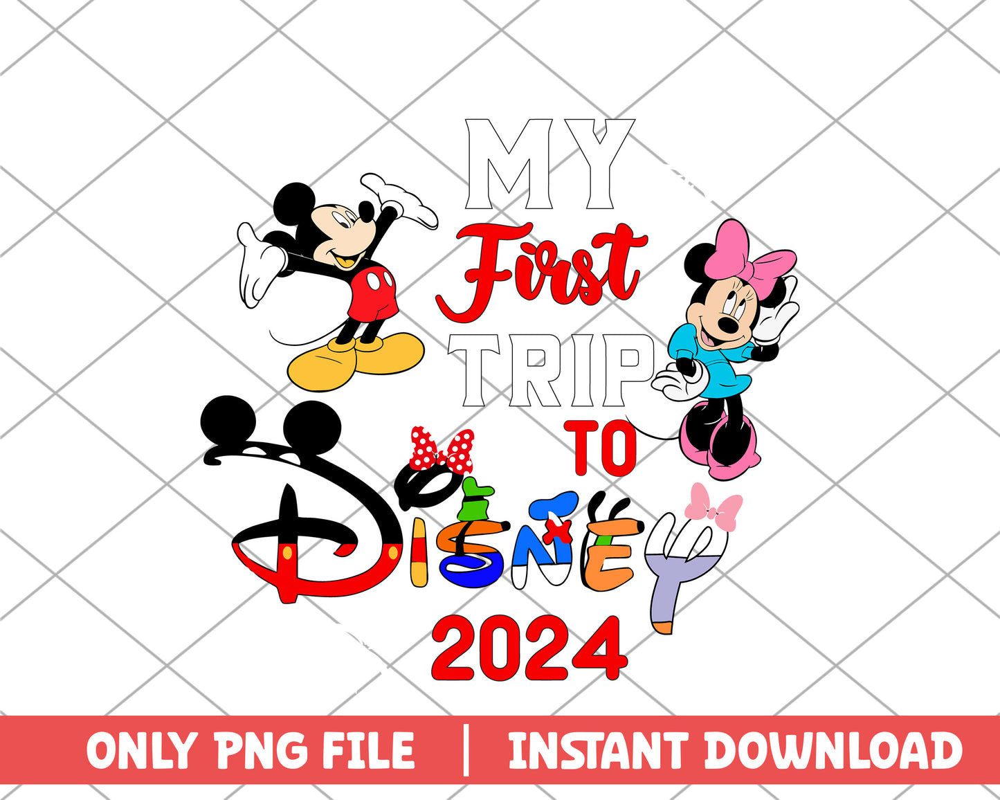 My first trip to disney 2024 disney png