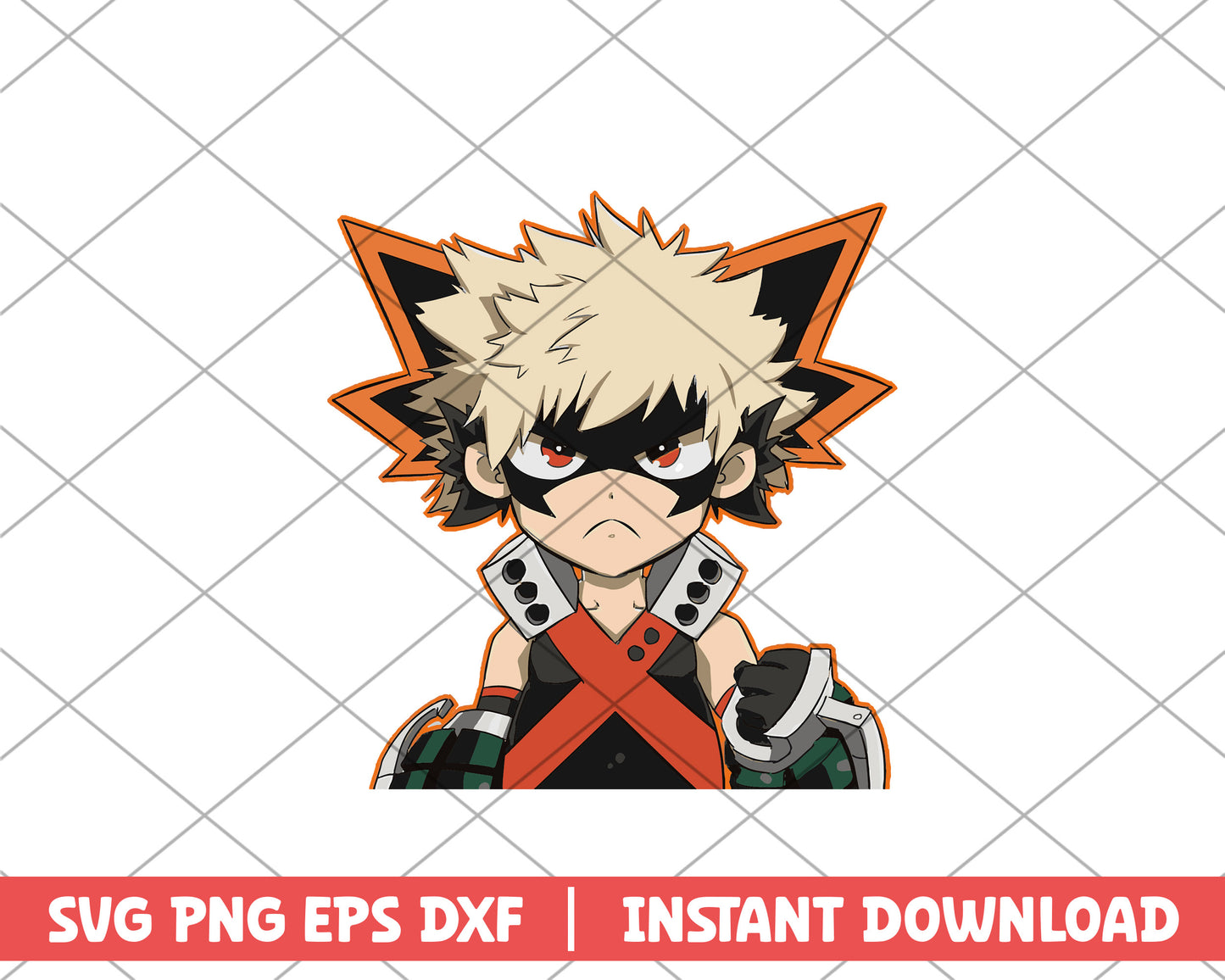 My hero academia bakugo kosei anime svg