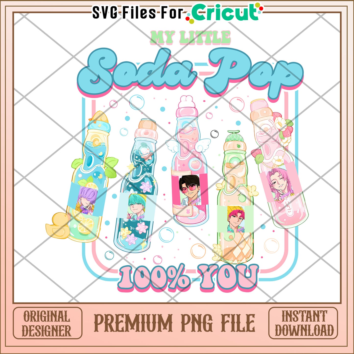 My little soda pop png, huntrix members png, huntrix toys png