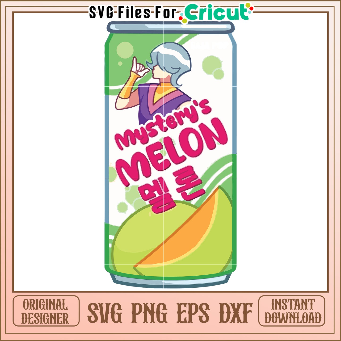 Mystery's melon tumbler svg, kpop band svg, kpop demon hunters svg