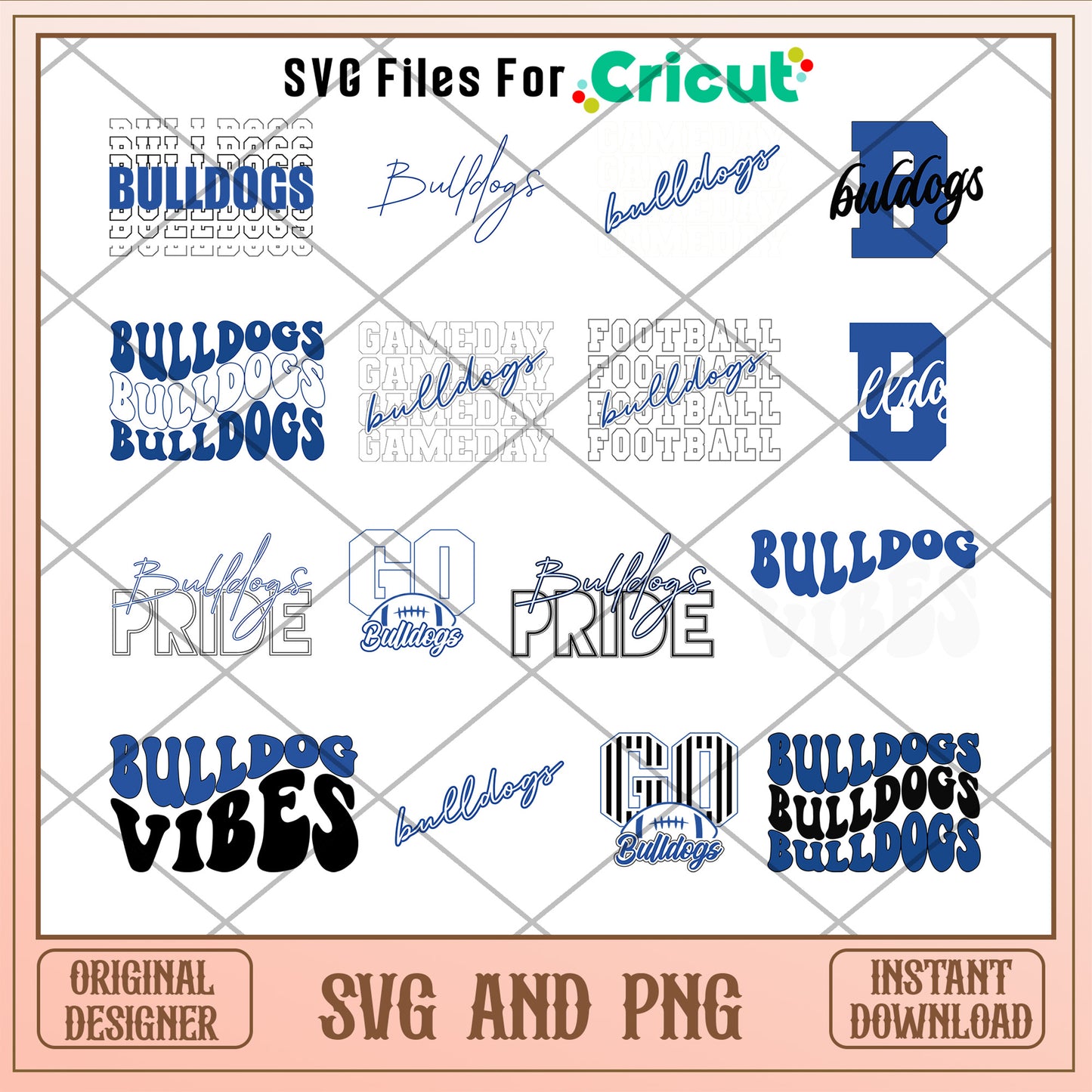 Logo football bulldog bundle design svg, logo Bulldog svg