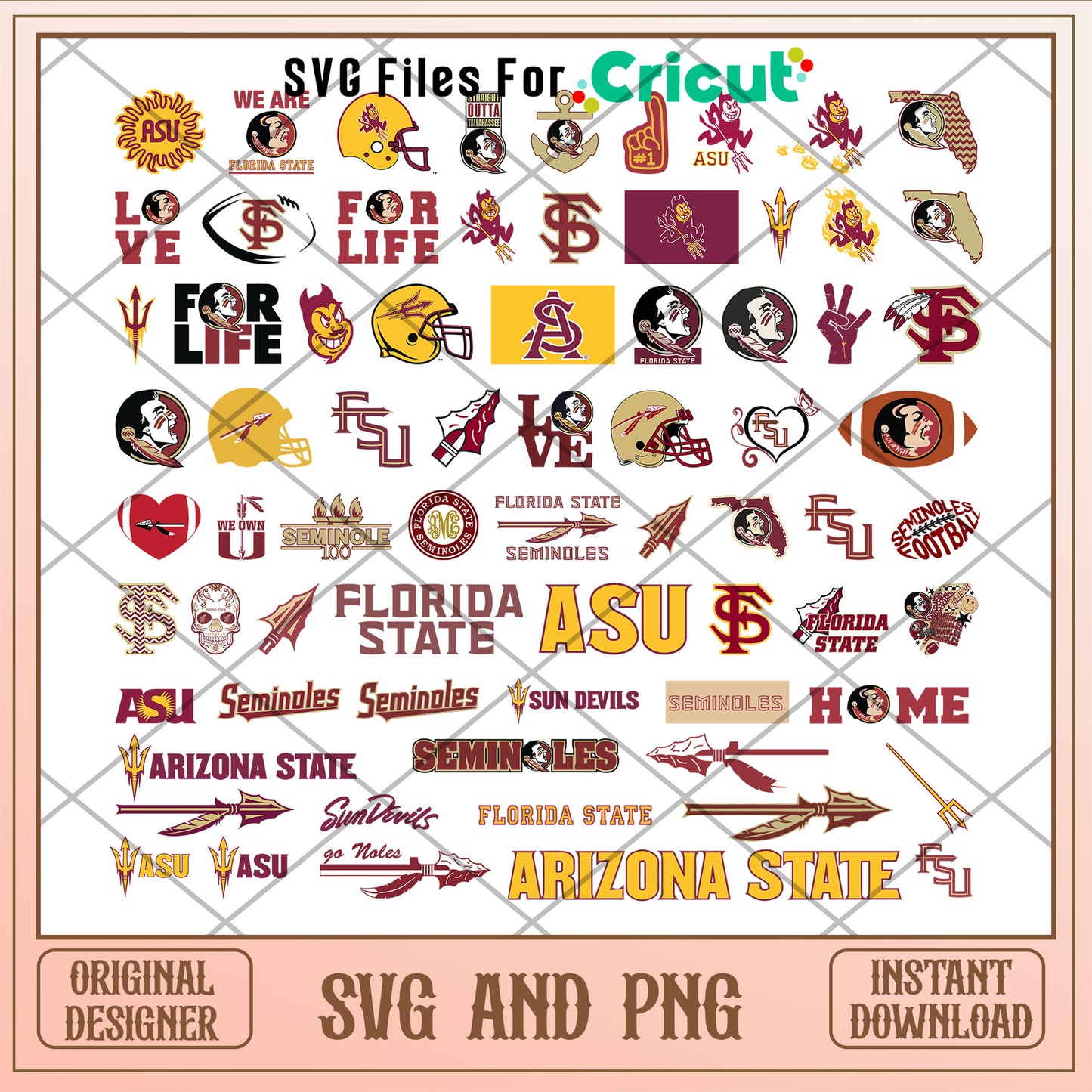 Florida state bundle deign svg, florida state seminoles baseball svg