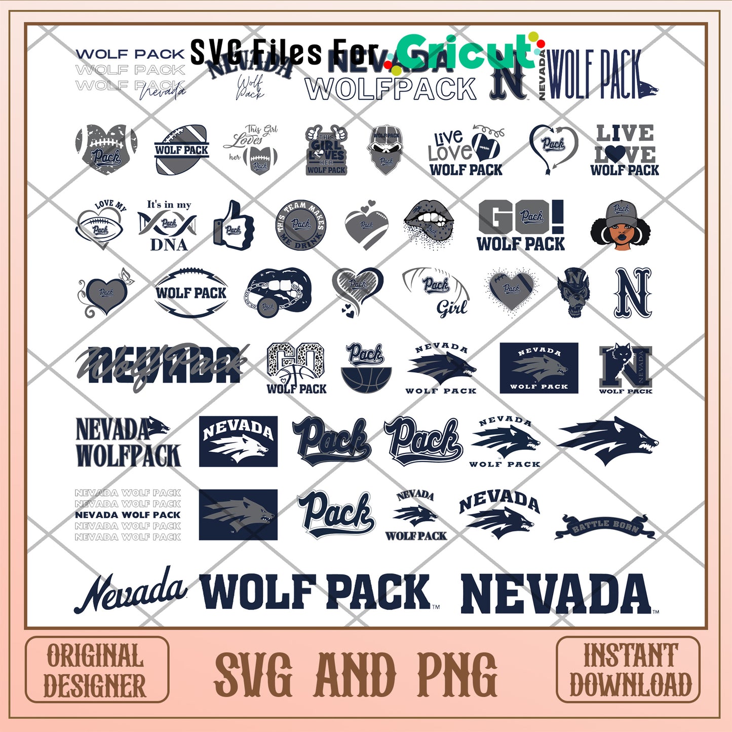 Nevada wolfpack ncaa logo bundle svg, nevada wolfpack football svg