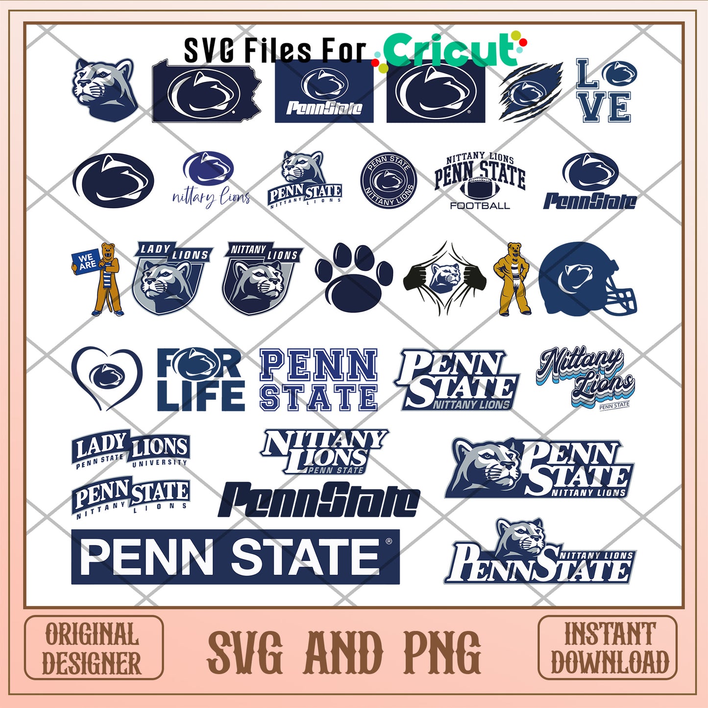Penn state nittany lions nacc logo bundle svg, penn state nittany lions svg