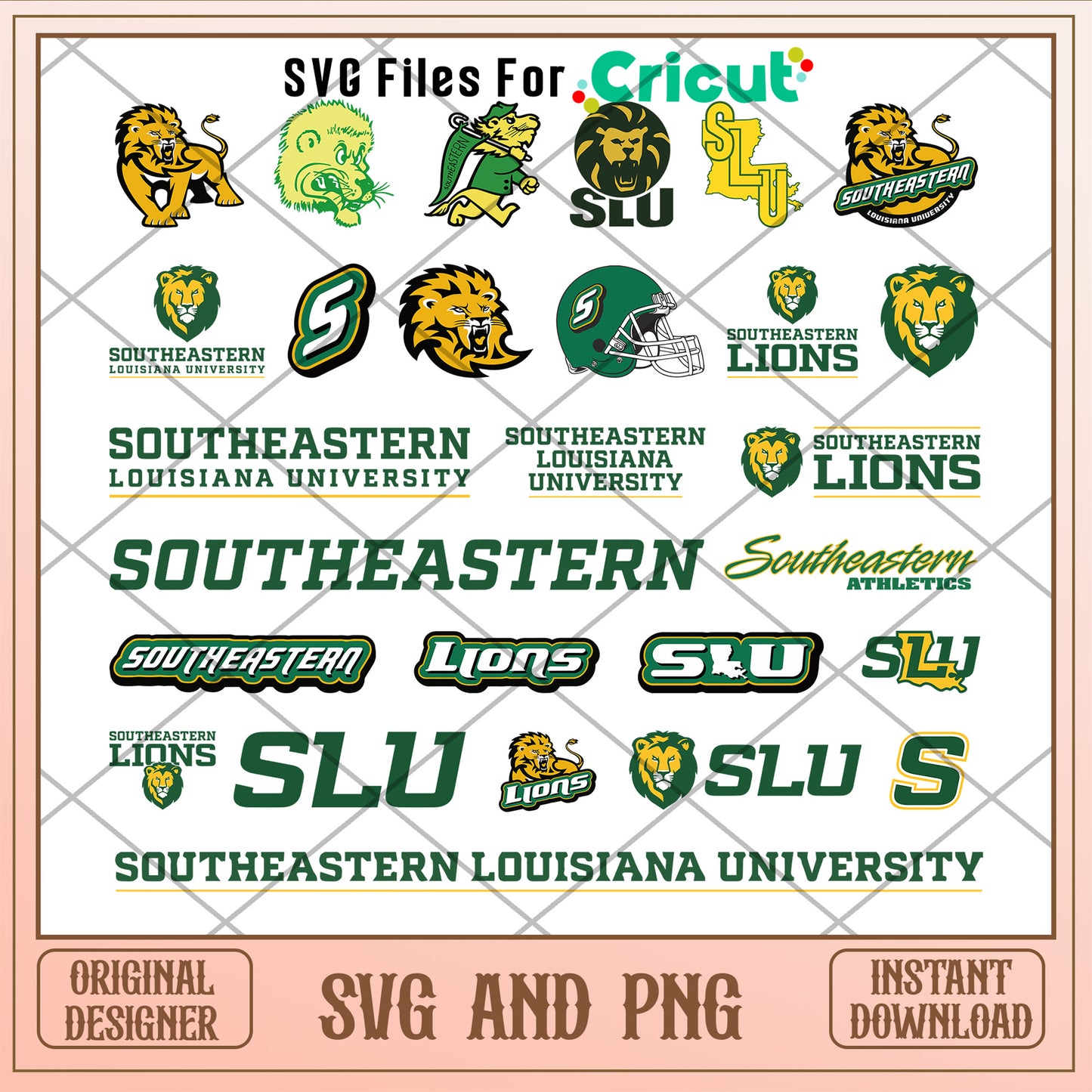 Southeastern louisiana university logo bundle svg, logo sport svg