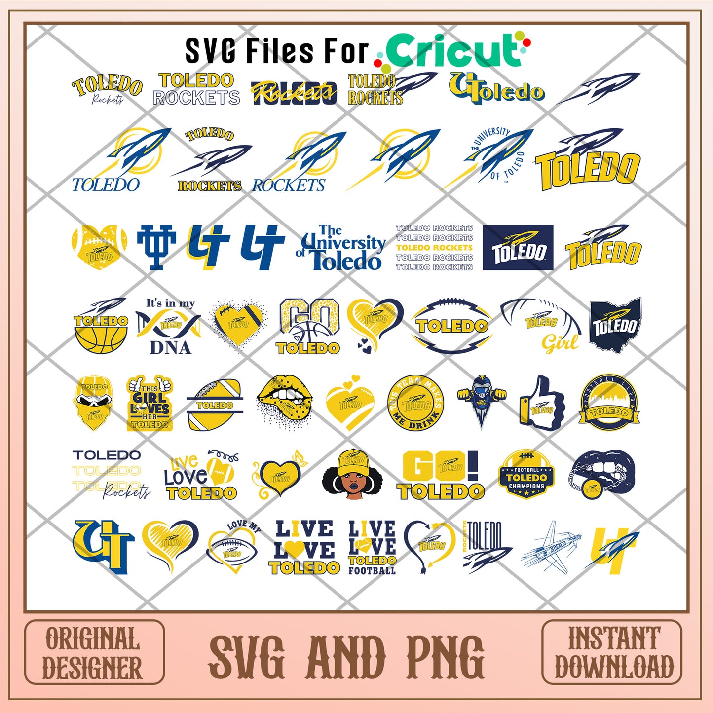 Toledo rockets logo bundle svg, toledo rockets football svg