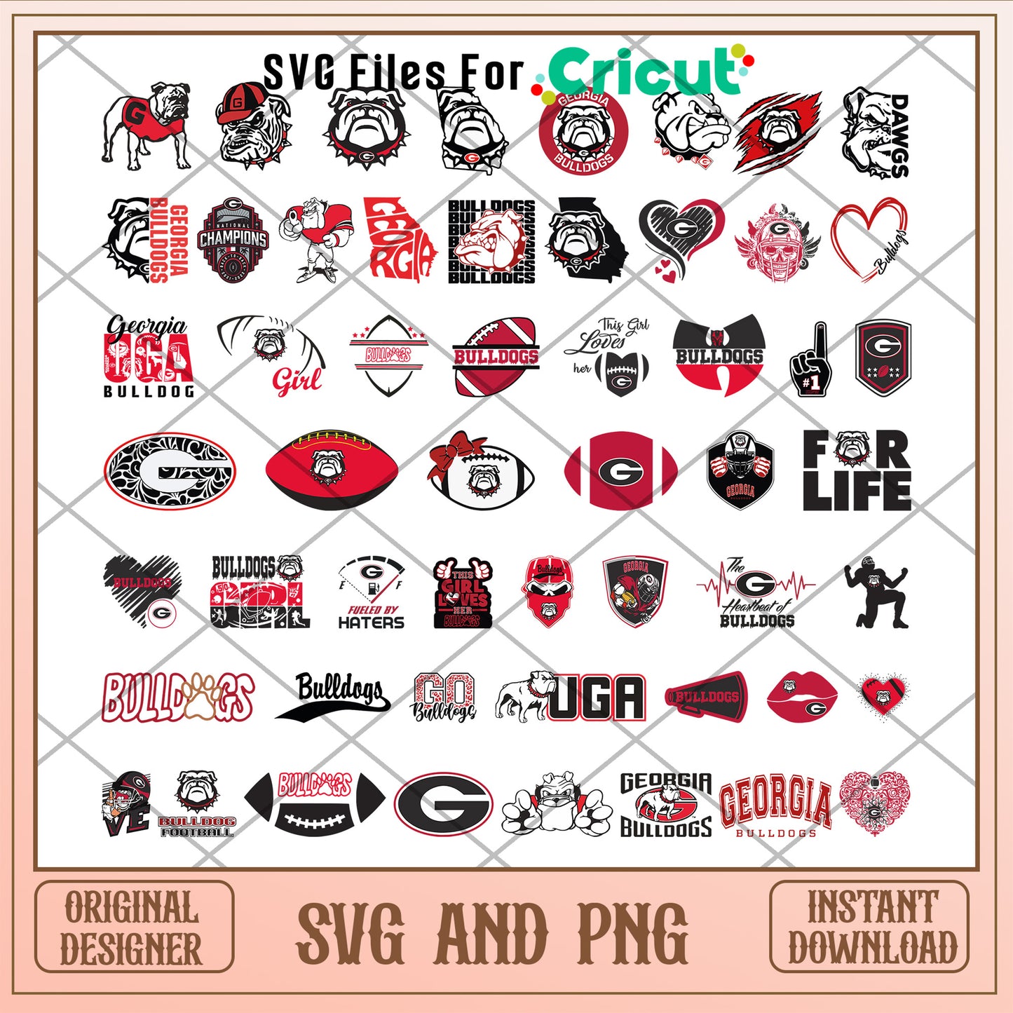 Georgia bulldogs logo bundle svg, university of georgia bulldogs logo svg