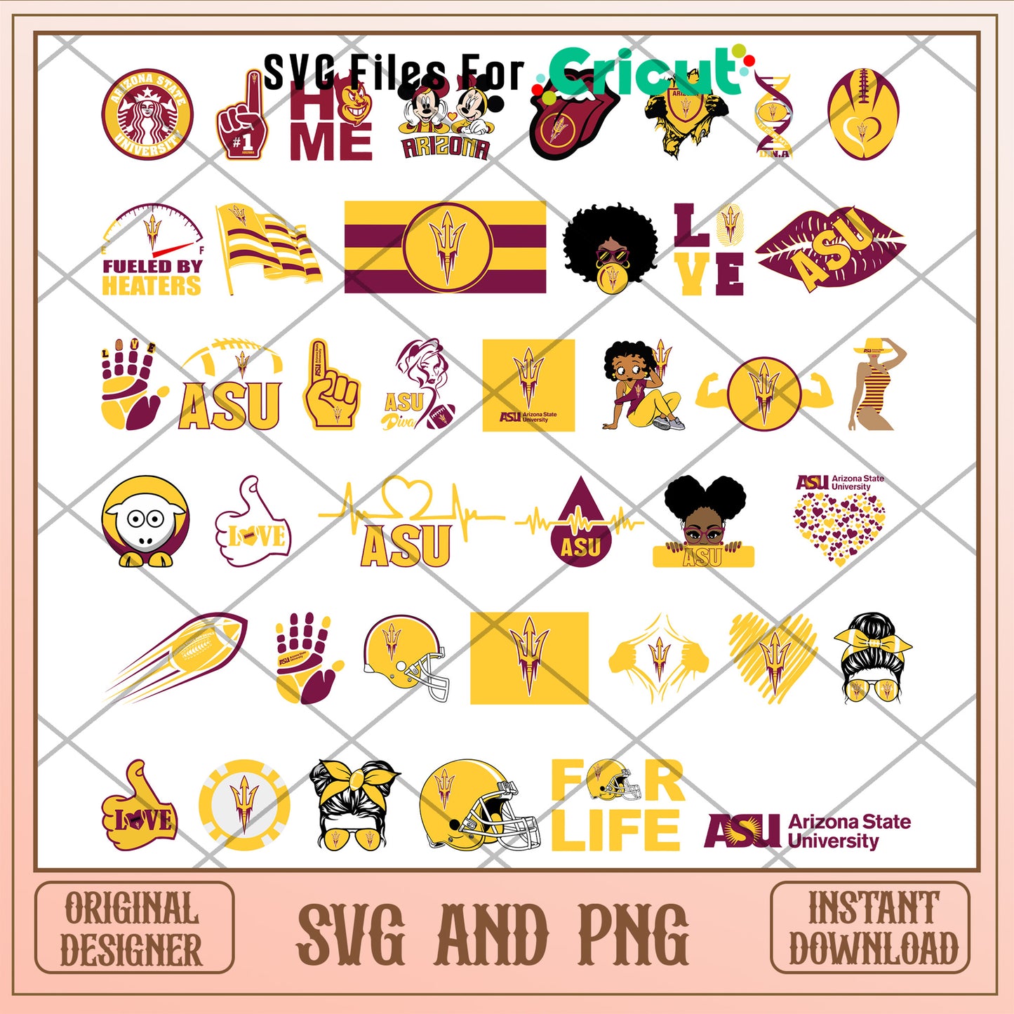 Arizona state university logo bundle svg, arizona state university svg