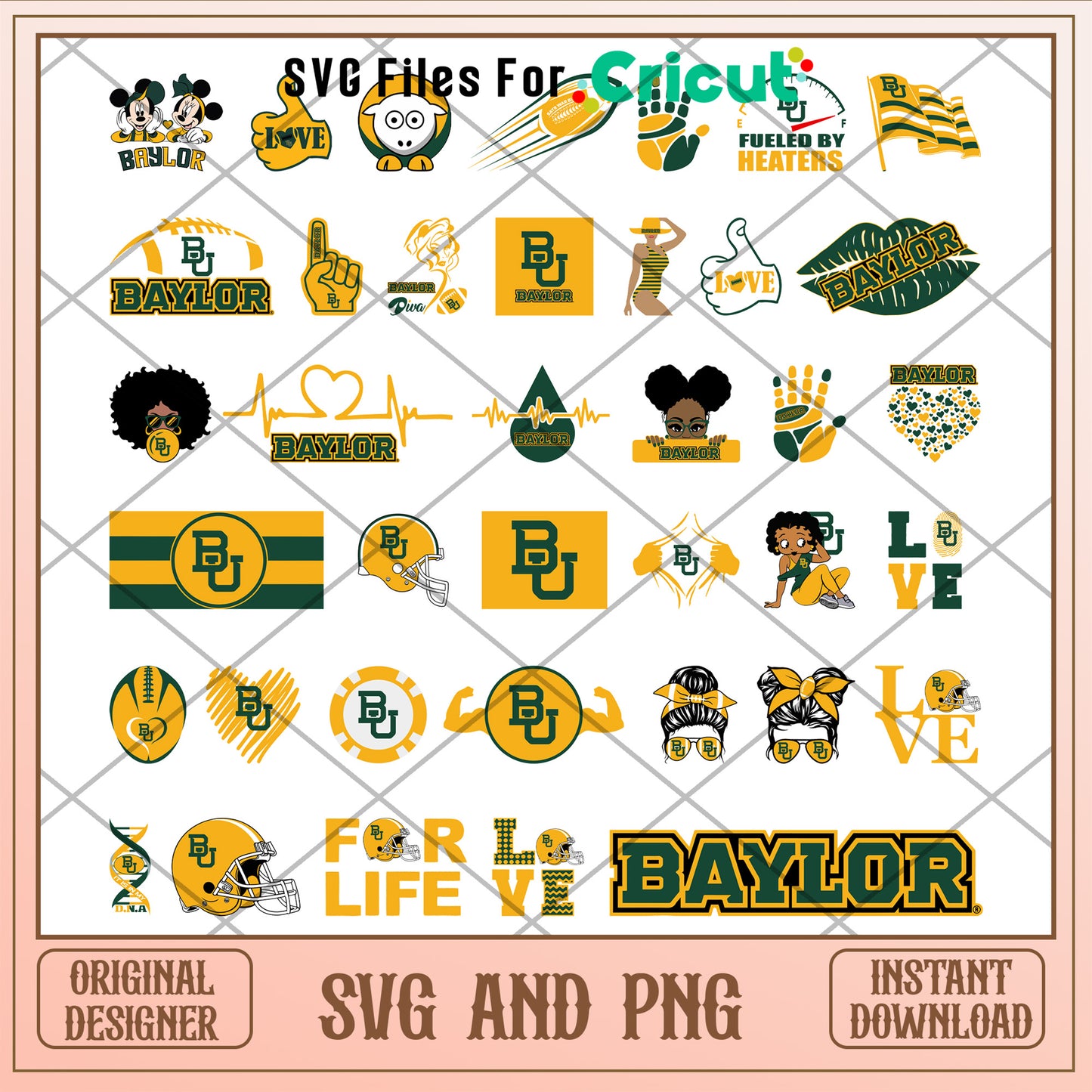 Baylor bears logo bundle design svg, baylor bears football svg