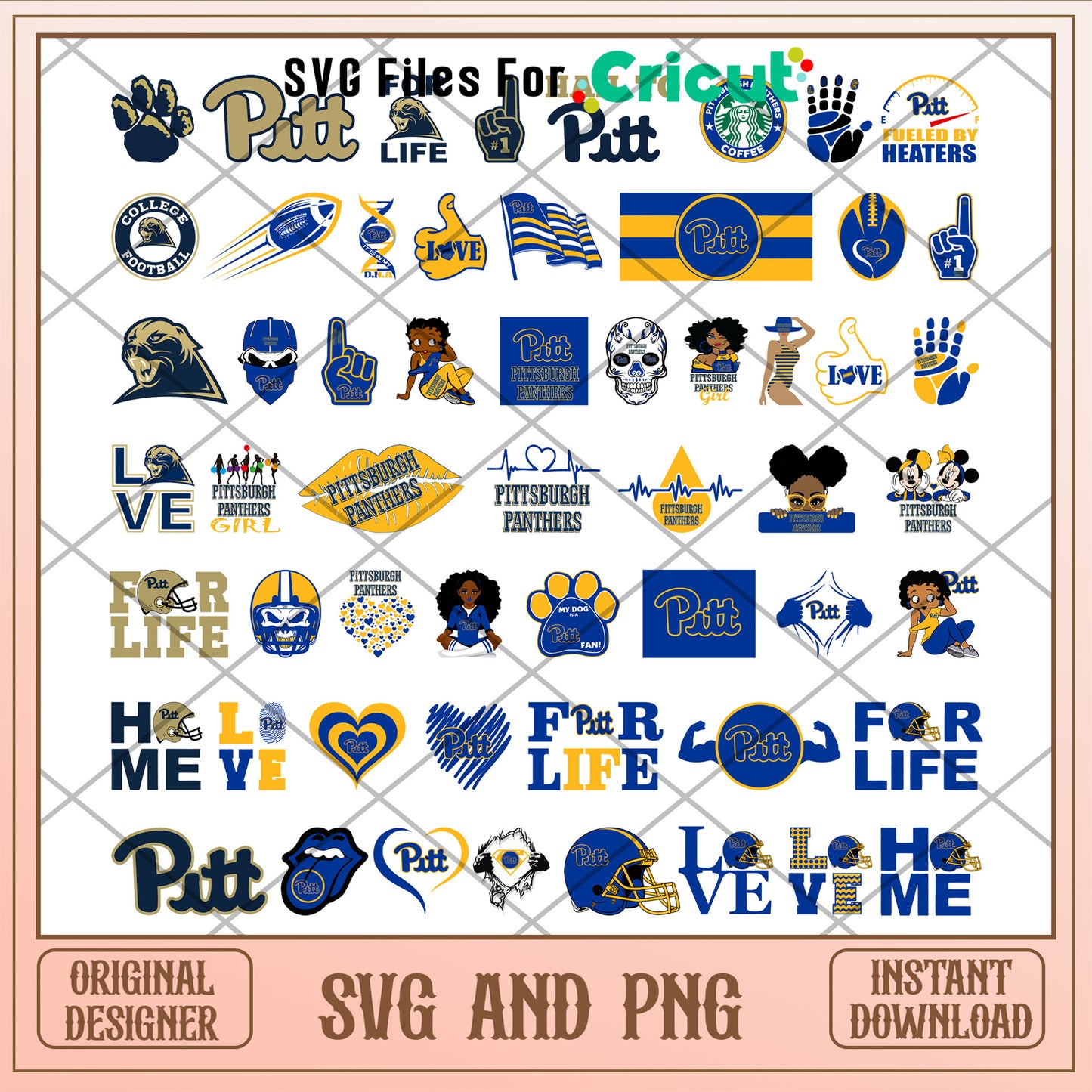 Pittsburgh panthers logo bundle svg, pittsburgh panthers baseball svg