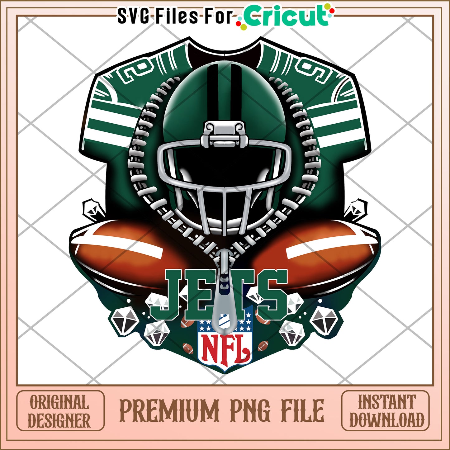 NFL Jets PNG Design, perfect for Cricut projects and crafts