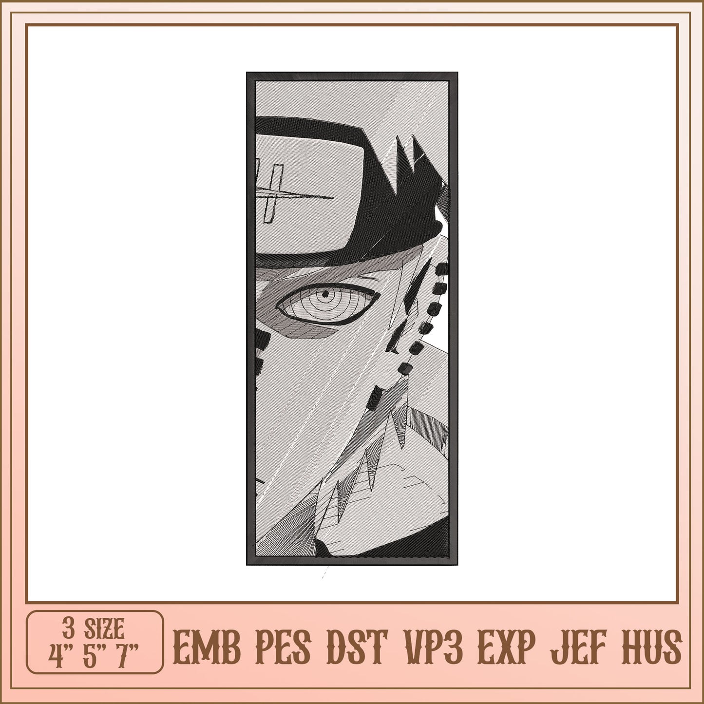 Naruto Embroidery Design - 3 Sizes