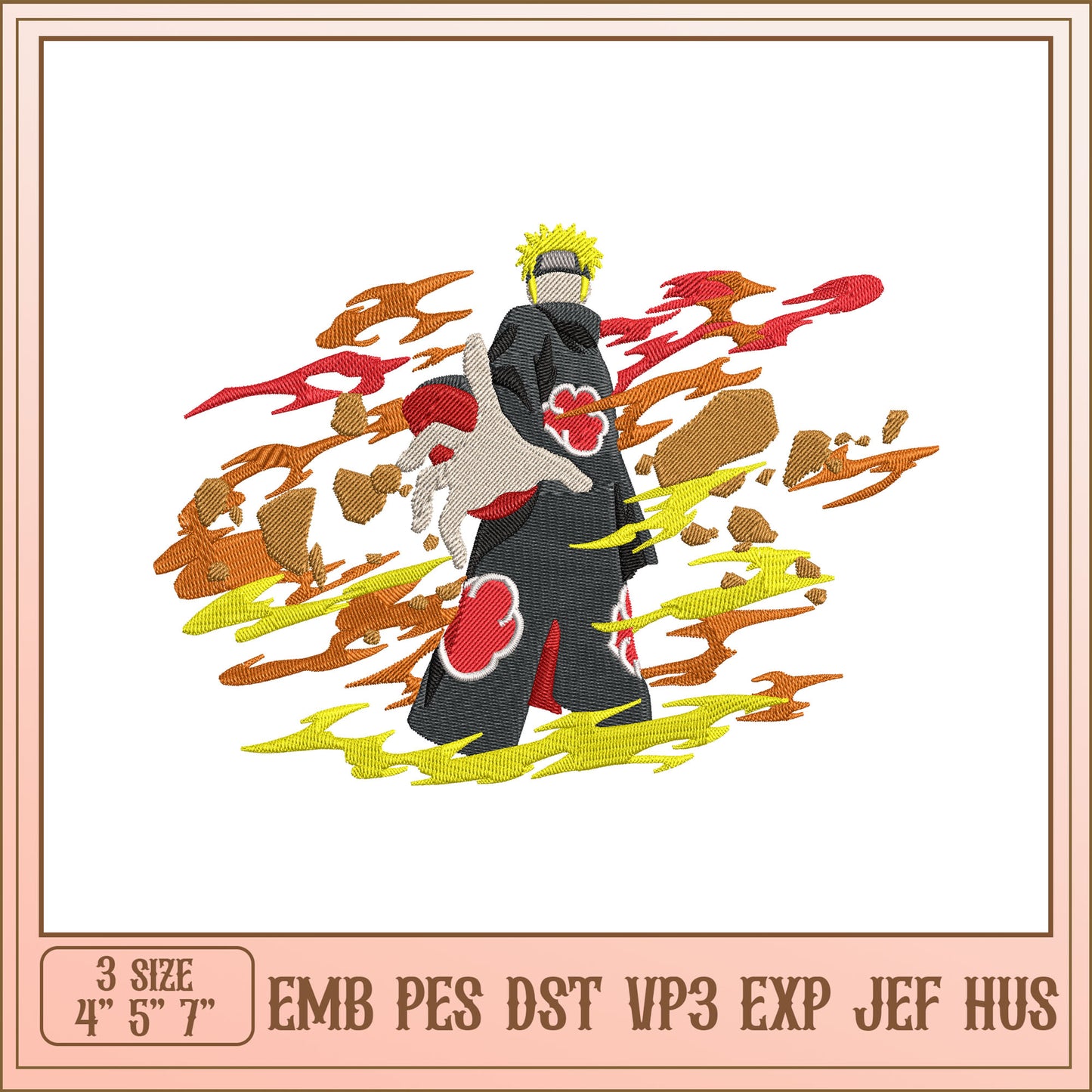 Naruto Embroidery Design 3 Sizes