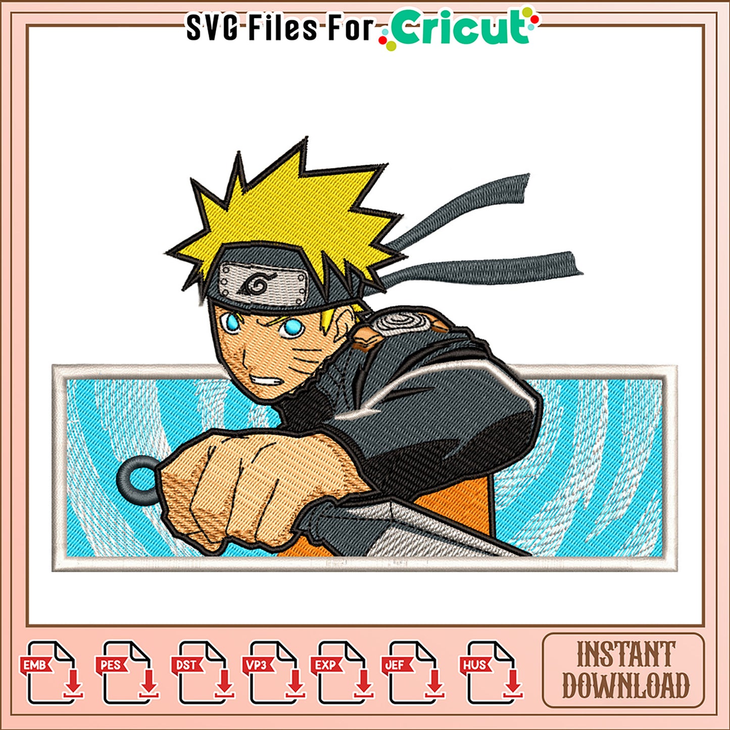 Naruto Embroidery Design Download for Craft Projects