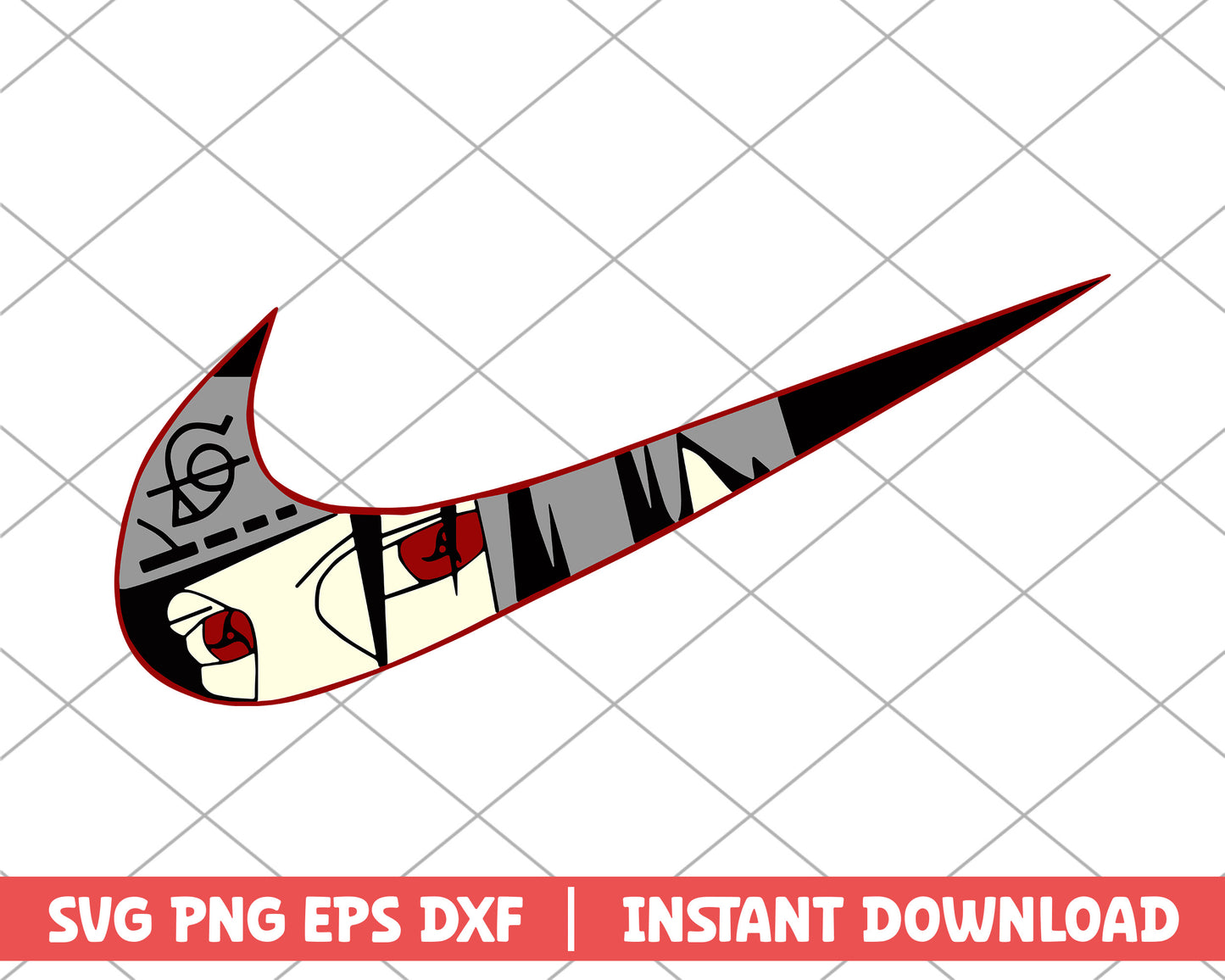 Naruto uchiha itachi nike anime svg