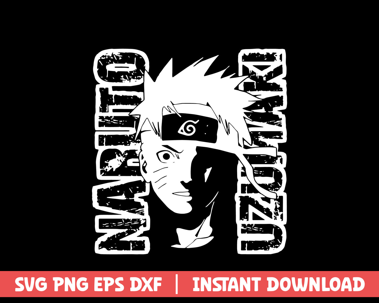 Naruto uzumaki anime svg