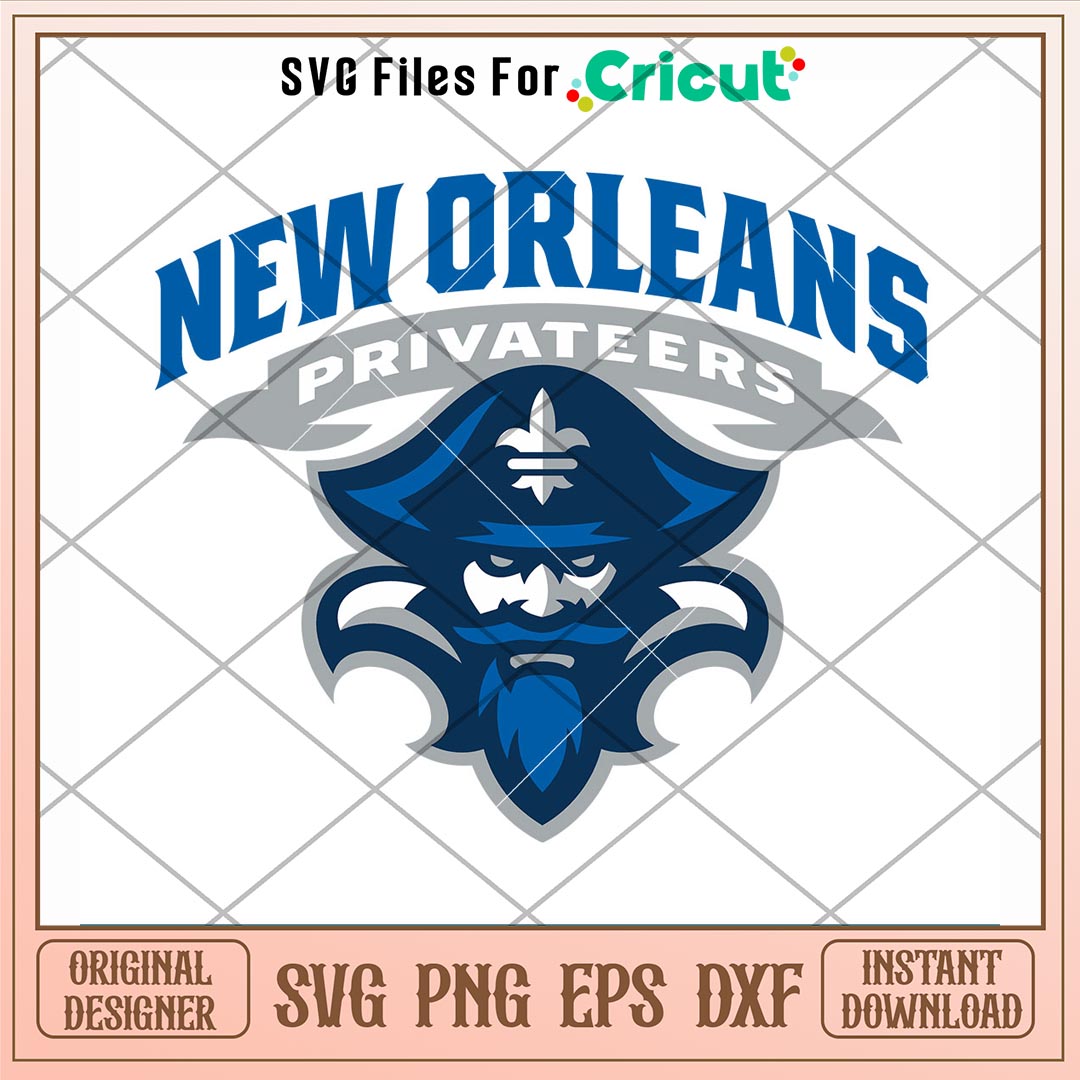 New Orleans Privateers Logo Svg, New Orleans Privateers Svg, NCAA Svg