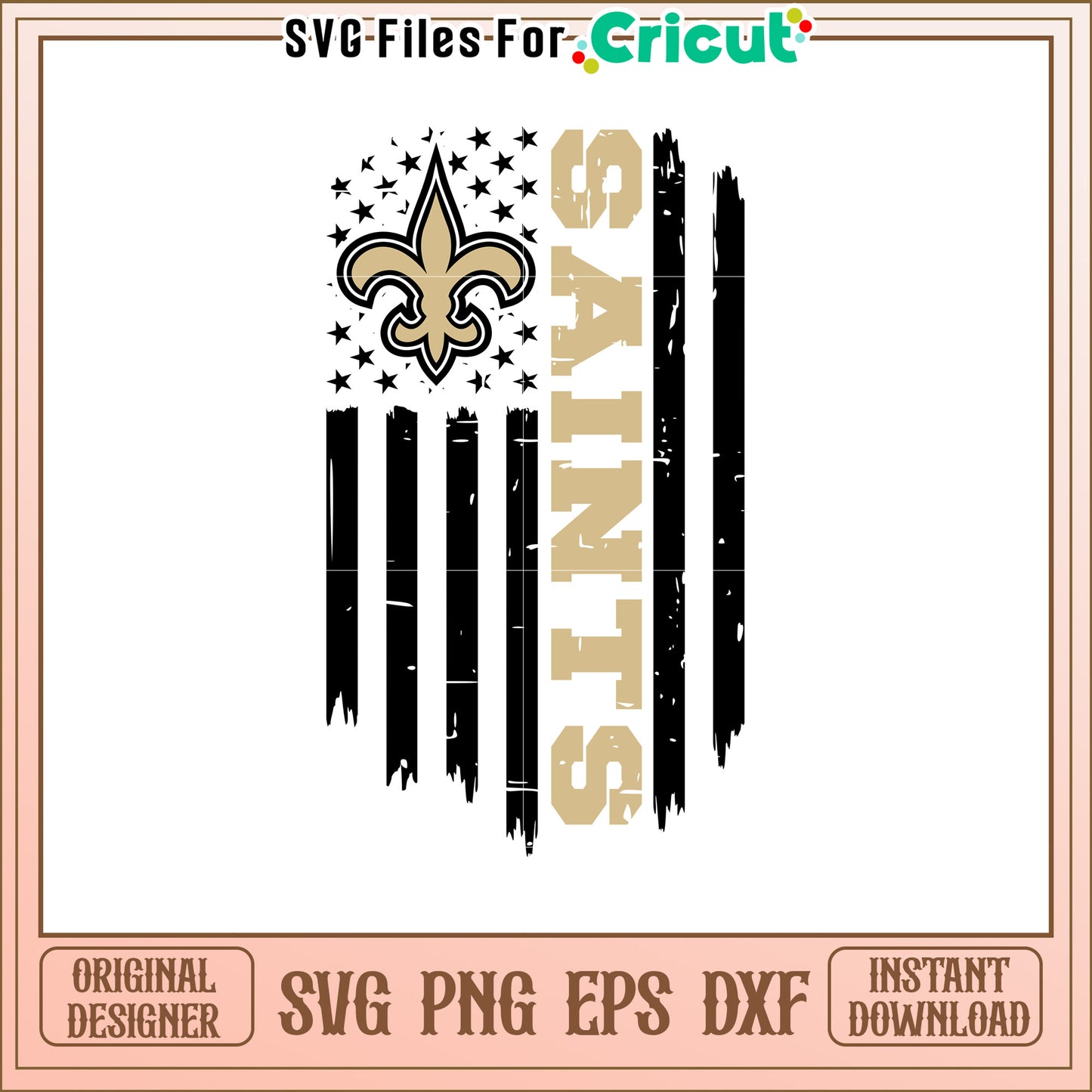 New Orleans Saints SVG Design