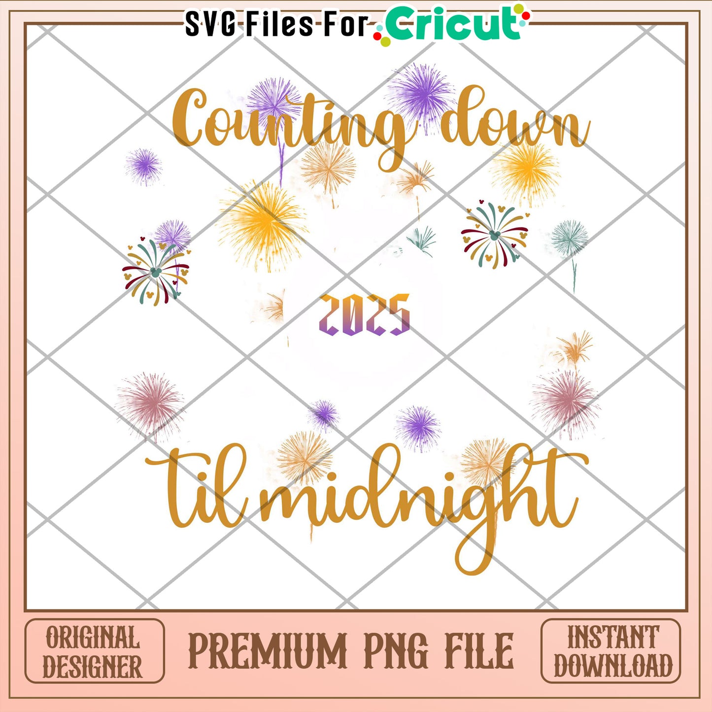 New Years 2025 Countdown PNG